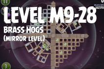 Angry Birds Space Brass Hogs Mirror Level M9-28 Walkthrough