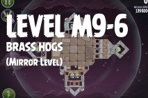 Angry Birds Space Brass Hogs Mirror Level M9-6 Walkthrough