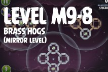 Angry Birds Space Brass Hogs Mirror Level M9-8 Walkthrough