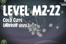 Angry Birds Space Cold Cuts Mirror Level M2-22 Walkthrough