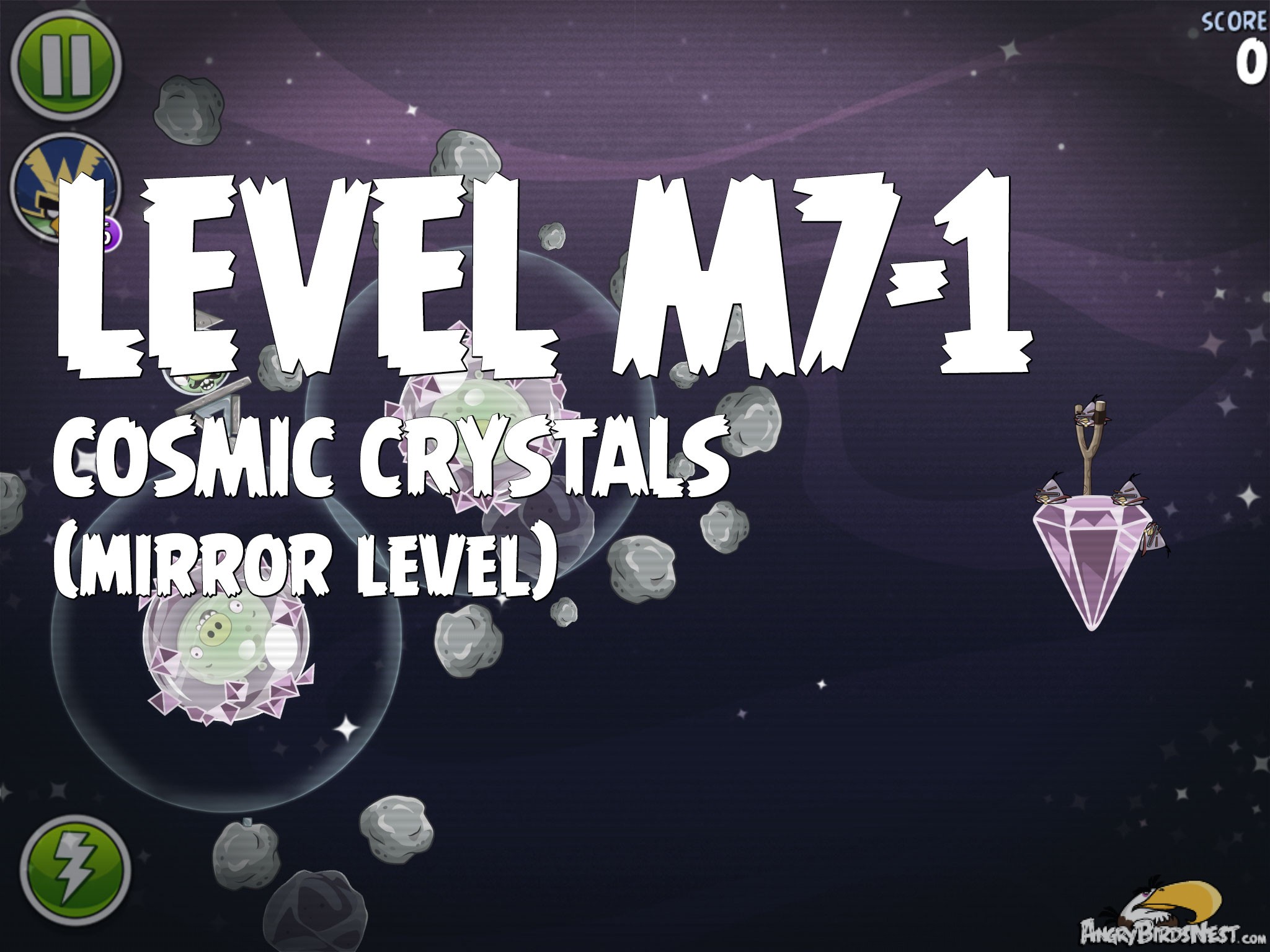 Angry Birds Space Cosmic Crystals Level M7-1