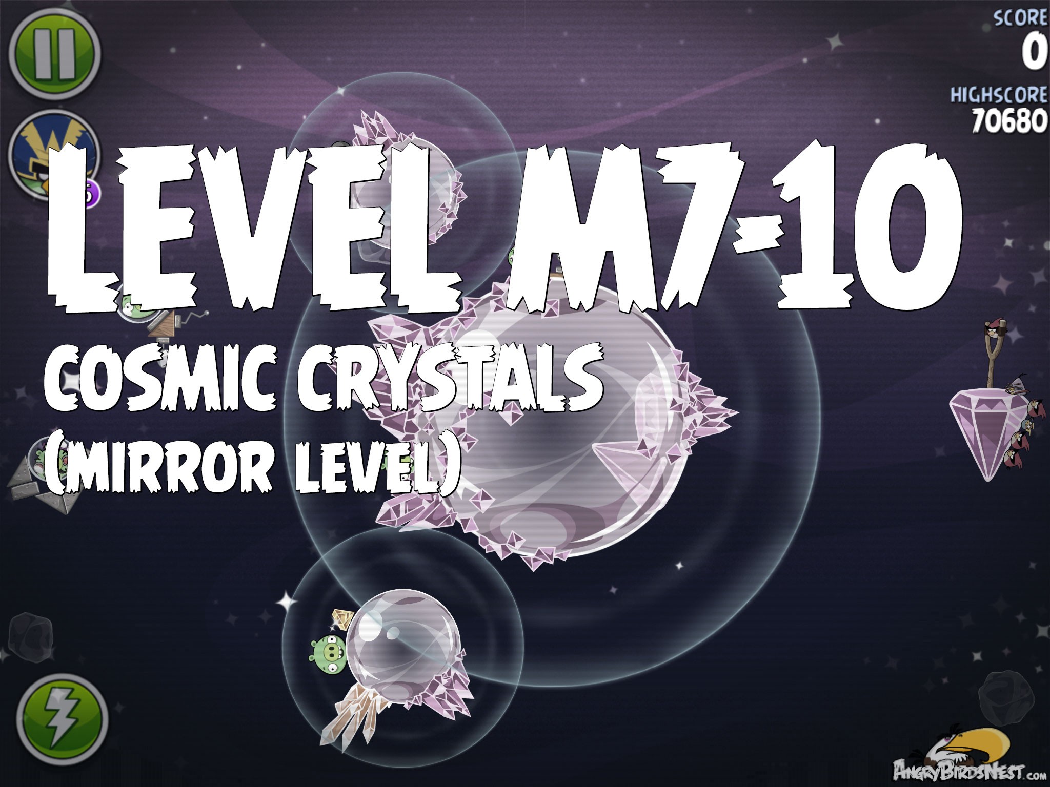 Angry Birds Space Cosmic Crystals Level M7-10