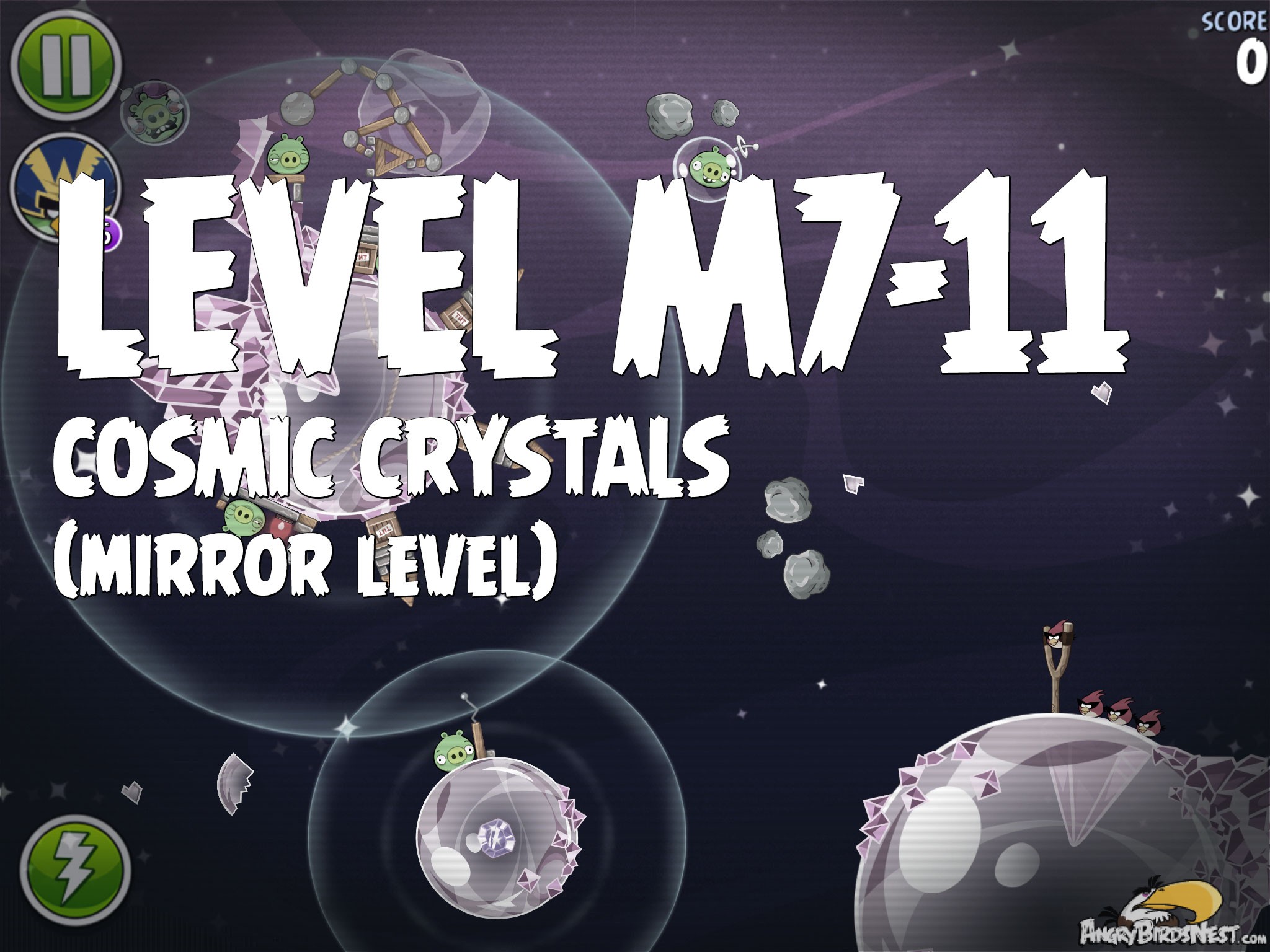 Angry Birds Space Cosmic Crystals Level M7-11