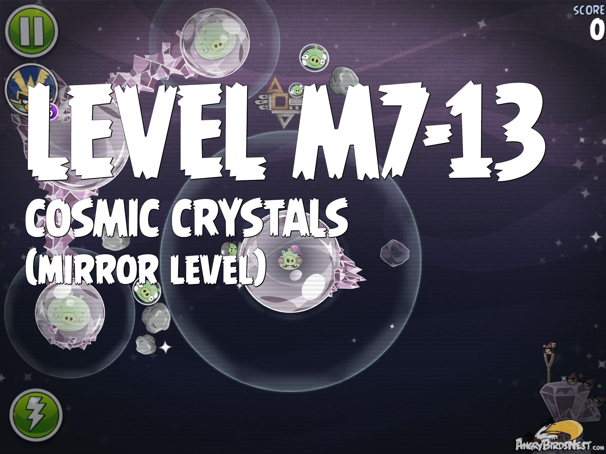 Angry Birds Space Cosmic Crystals Level M7-13