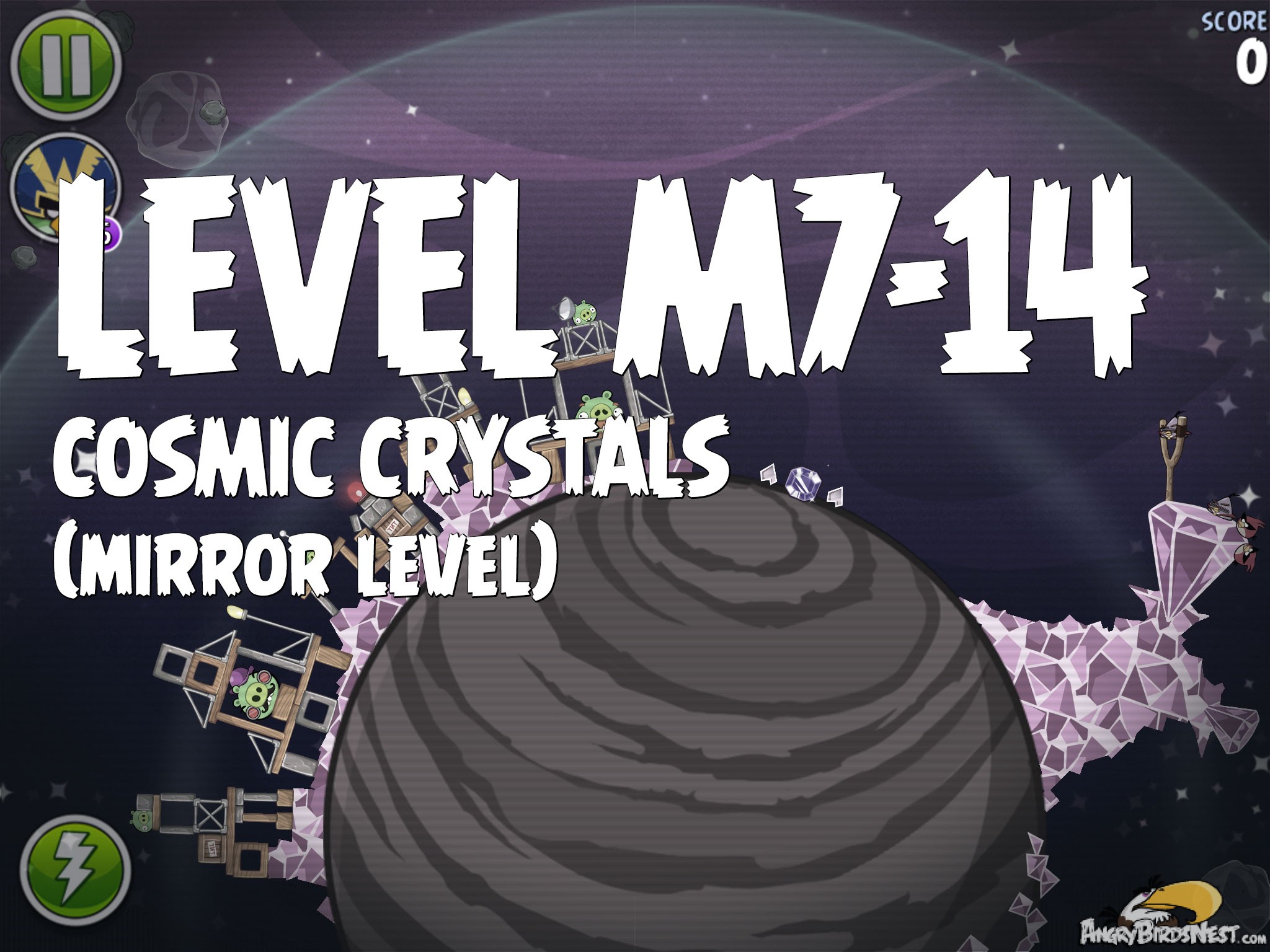 Angry Birds Space Cosmic Crystals Level M7-14