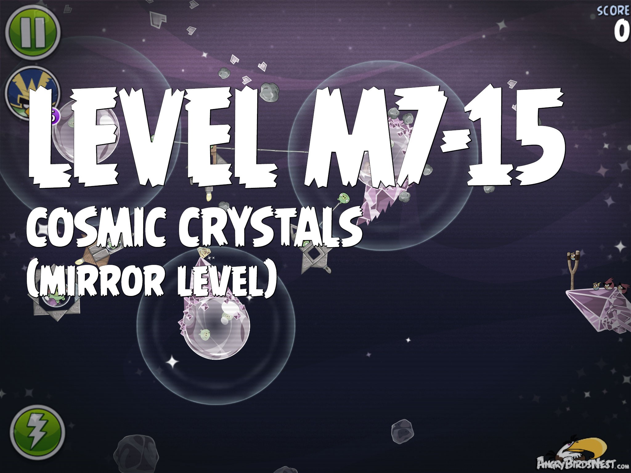 Angry Birds Space Cosmic Crystals Level M7-15