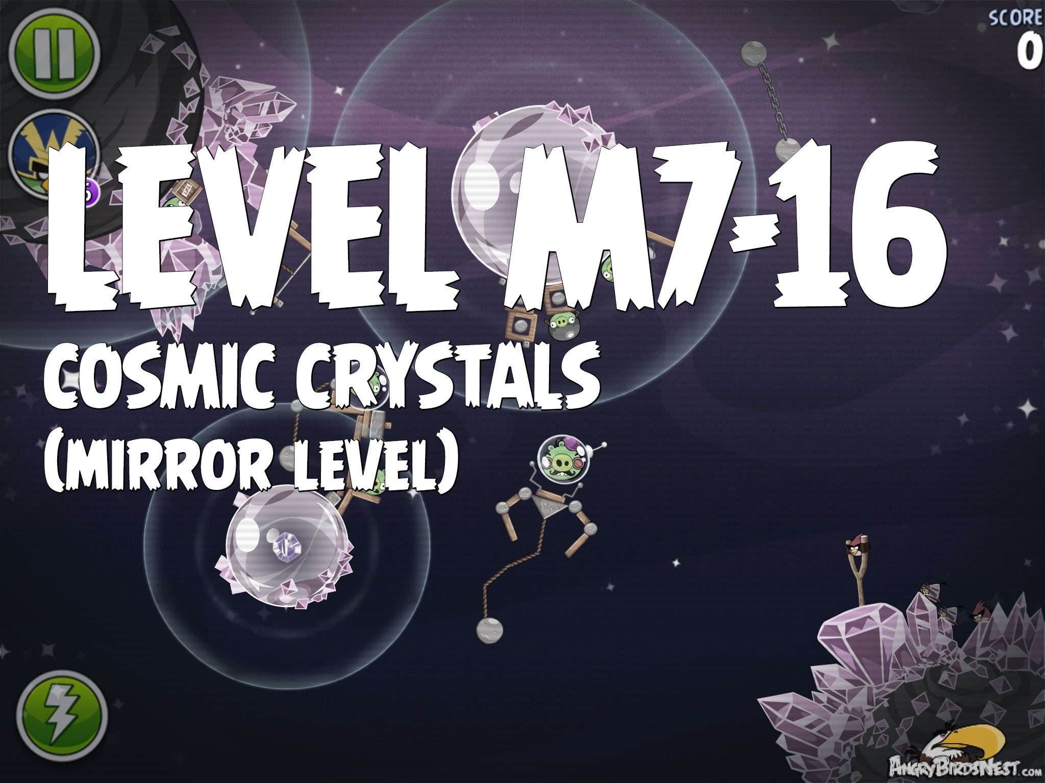 Angry Birds Space Cosmic Crystals Level M7-16