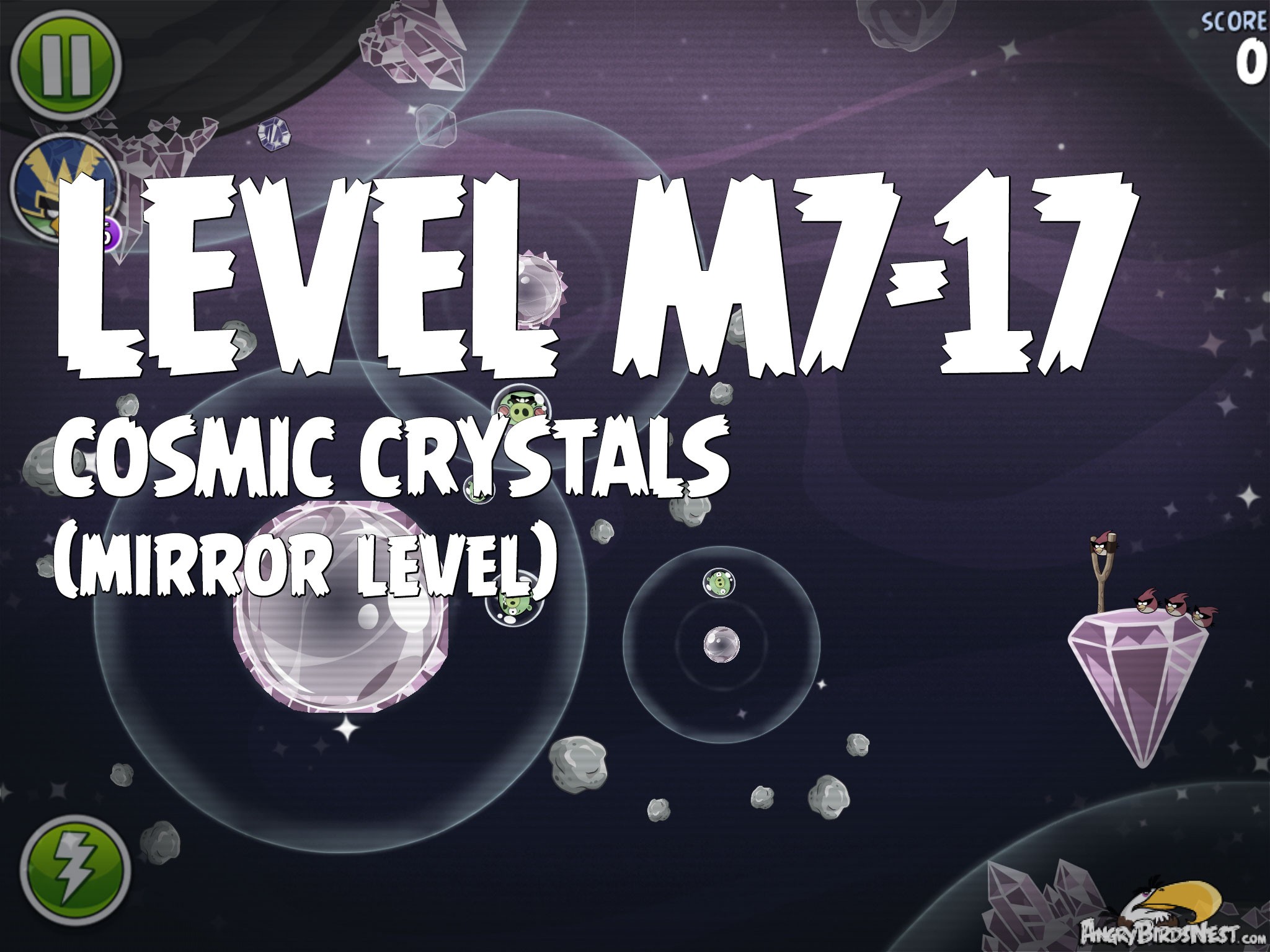 Angry Birds Space Cosmic Crystals Level M7-17