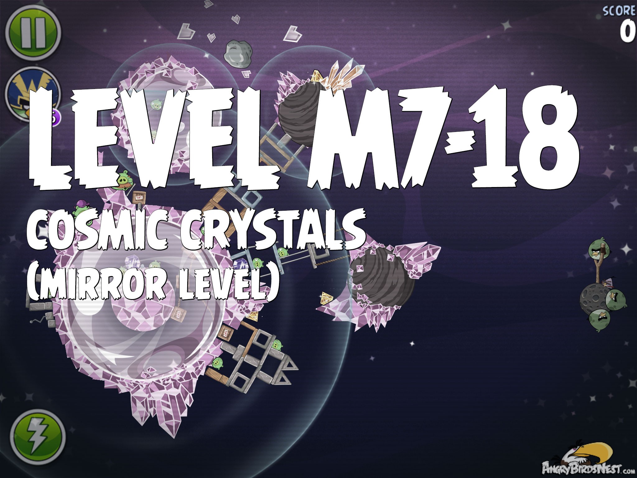 Angry Birds Space Cosmic Crystals Level M7-18