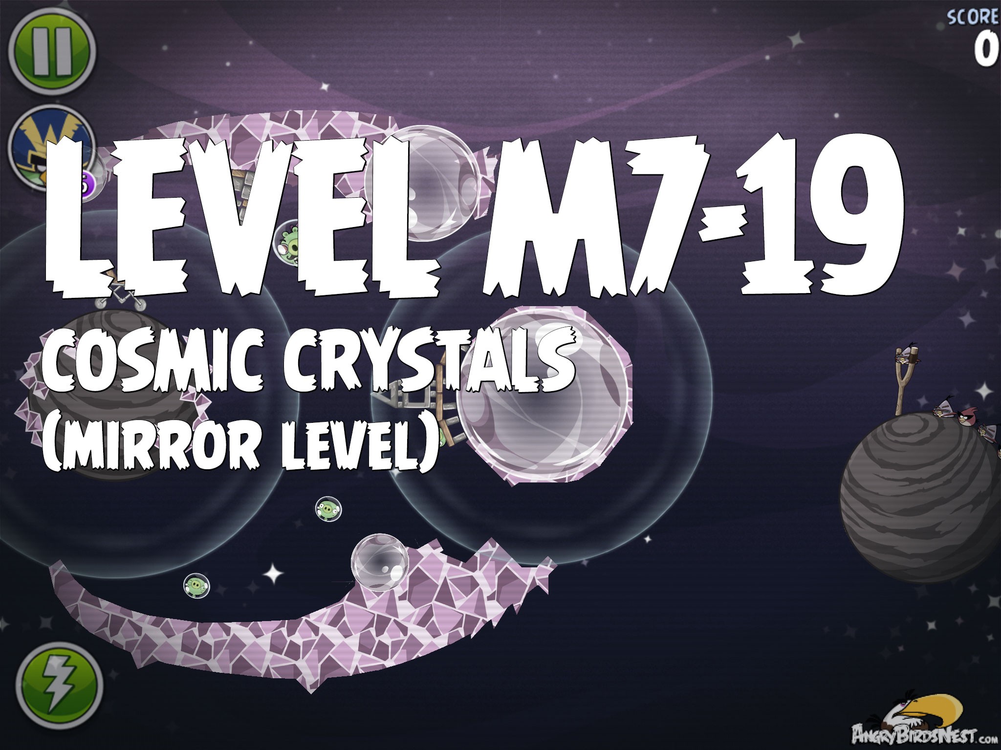 Angry Birds Space Cosmic Crystals Level M7-19