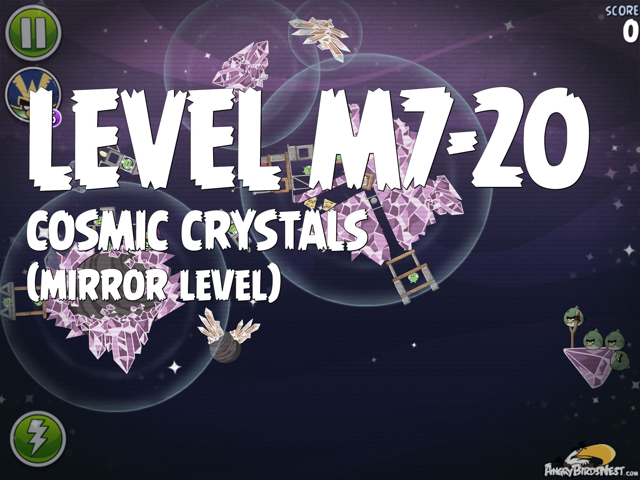 Angry Birds Space Cosmic Crystals Level M7-20