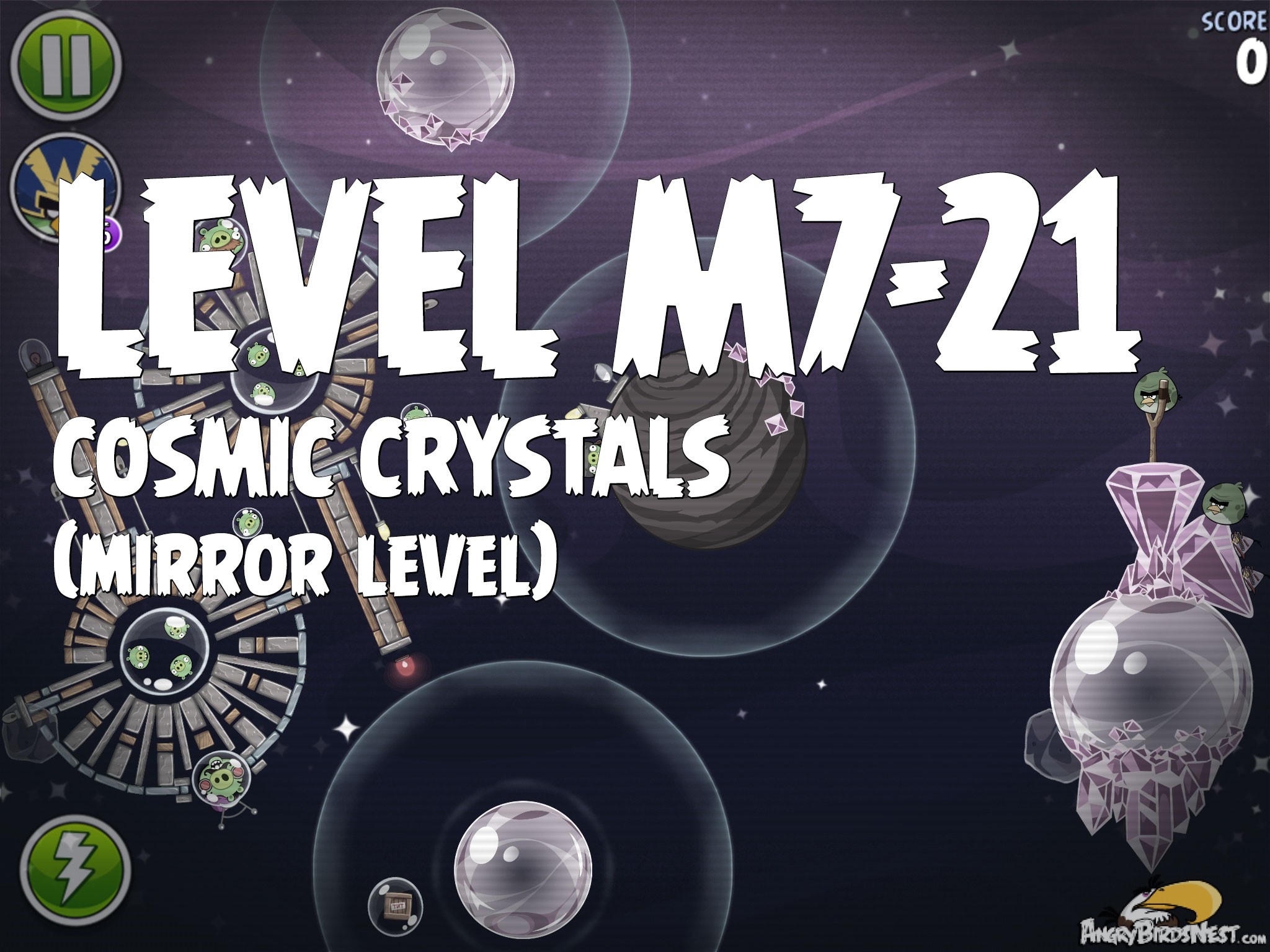 Angry Birds Space Cosmic Crystals Level M7-21
