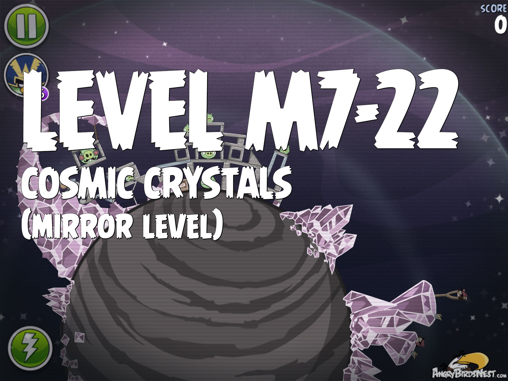 Angry Birds Space Cosmic Crystals Level M7-22