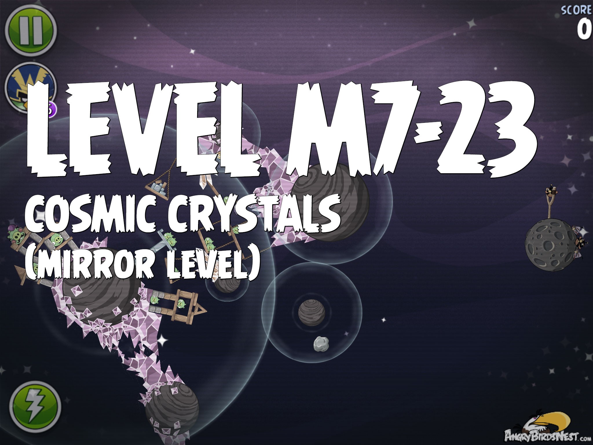 Angry Birds Space Cosmic Crystals Level M7-23