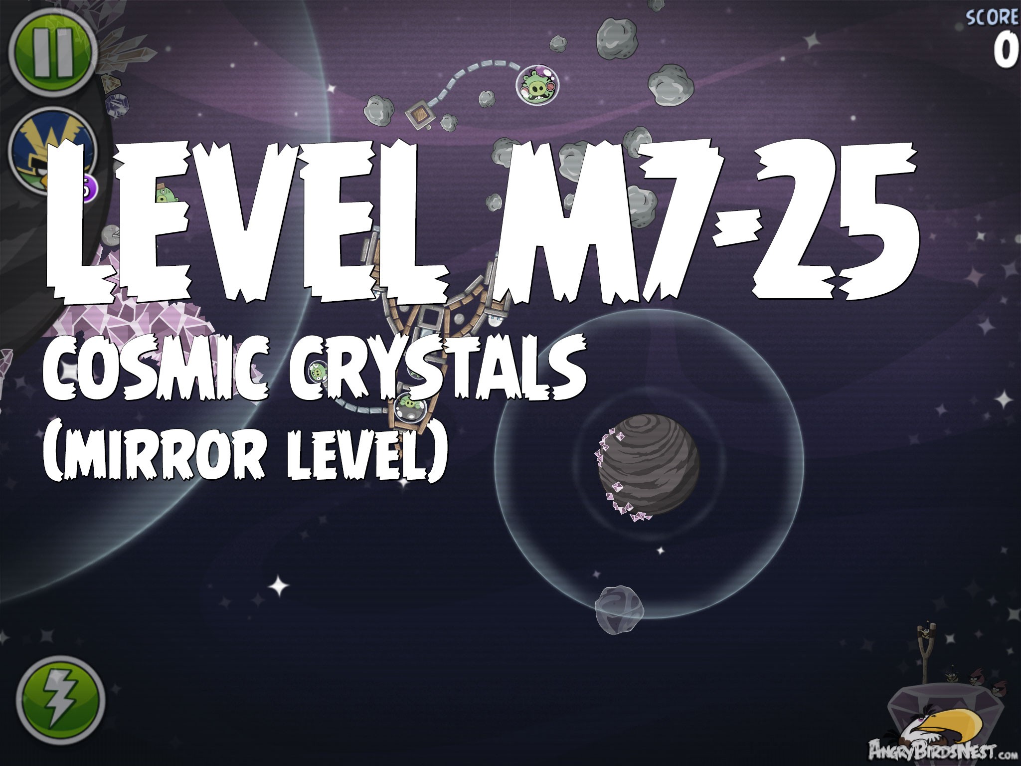 Angry Birds Space Cosmic Crystals Level M7-25