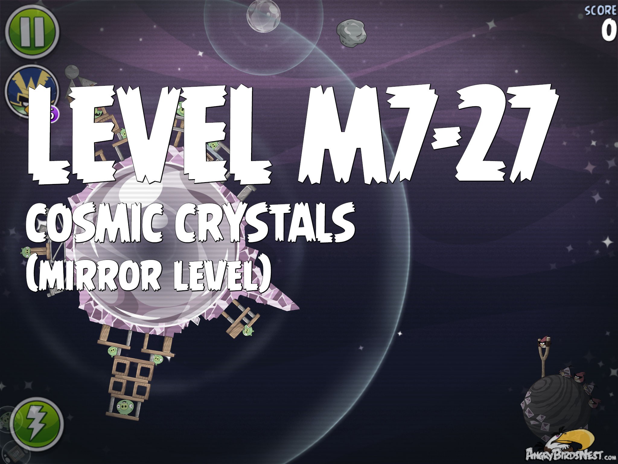 Angry Birds Space Cosmic Crystals Level M7-27