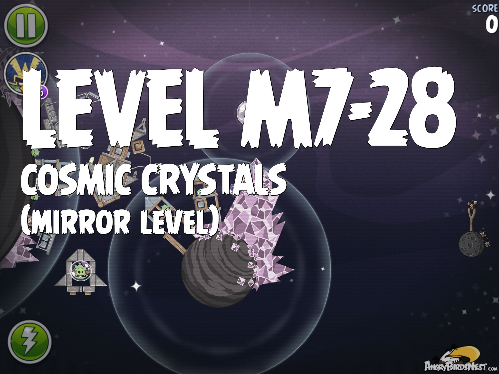 Angry Birds Space Cosmic Crystals Level M7-28