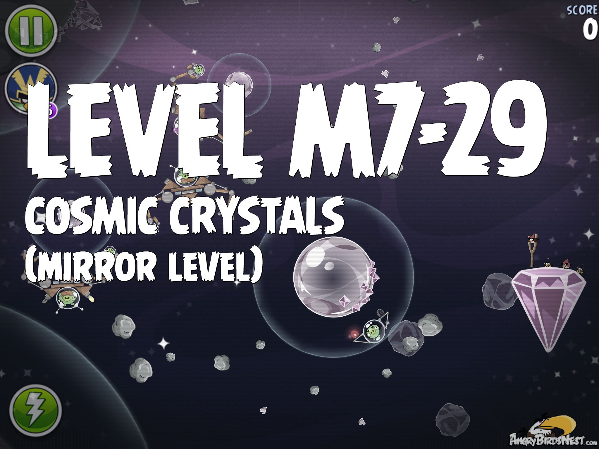 Angry Birds Space Cosmic Crystals Level M7-29