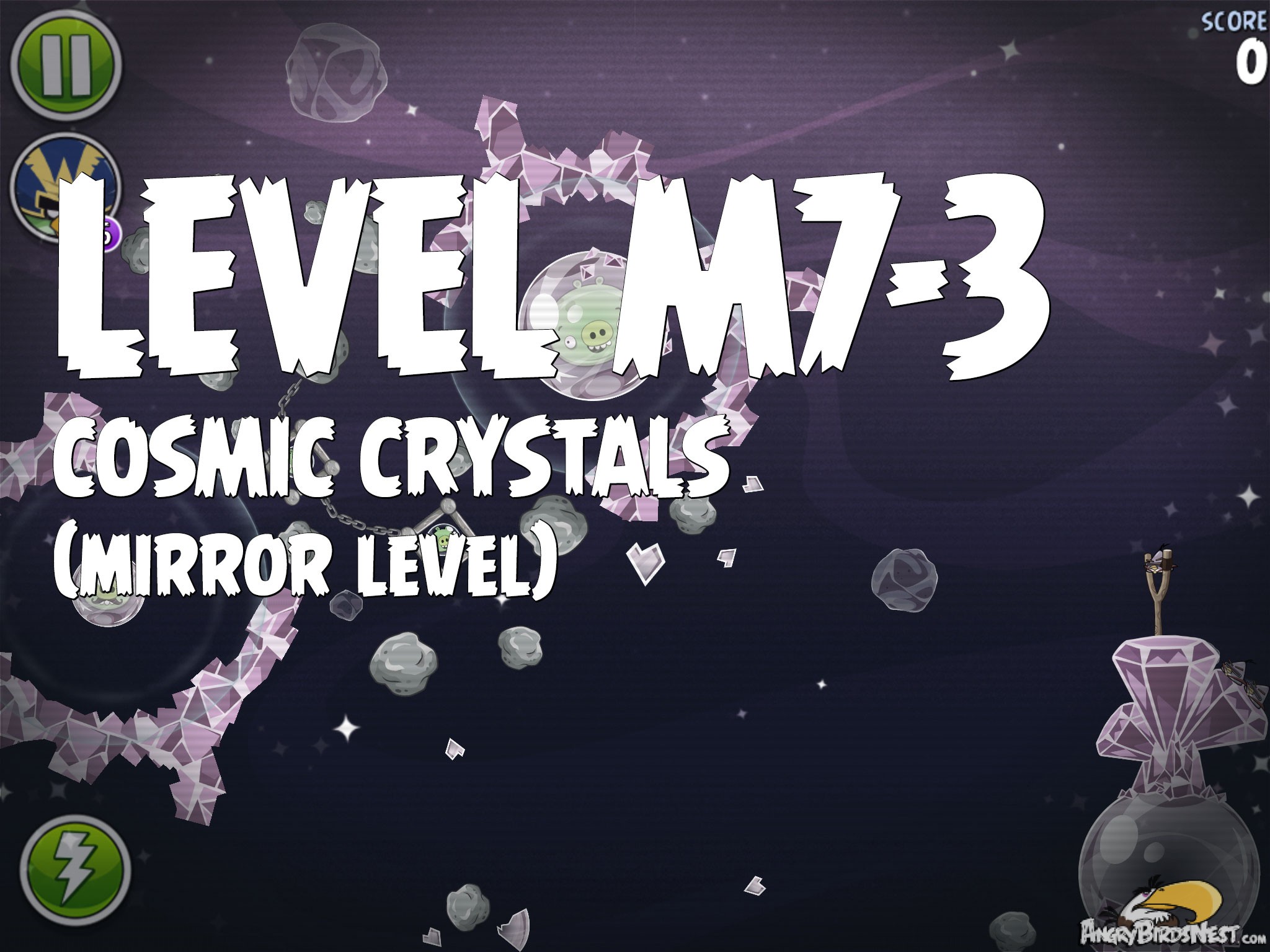 Angry Birds Space Cosmic Crystals Level M7-3