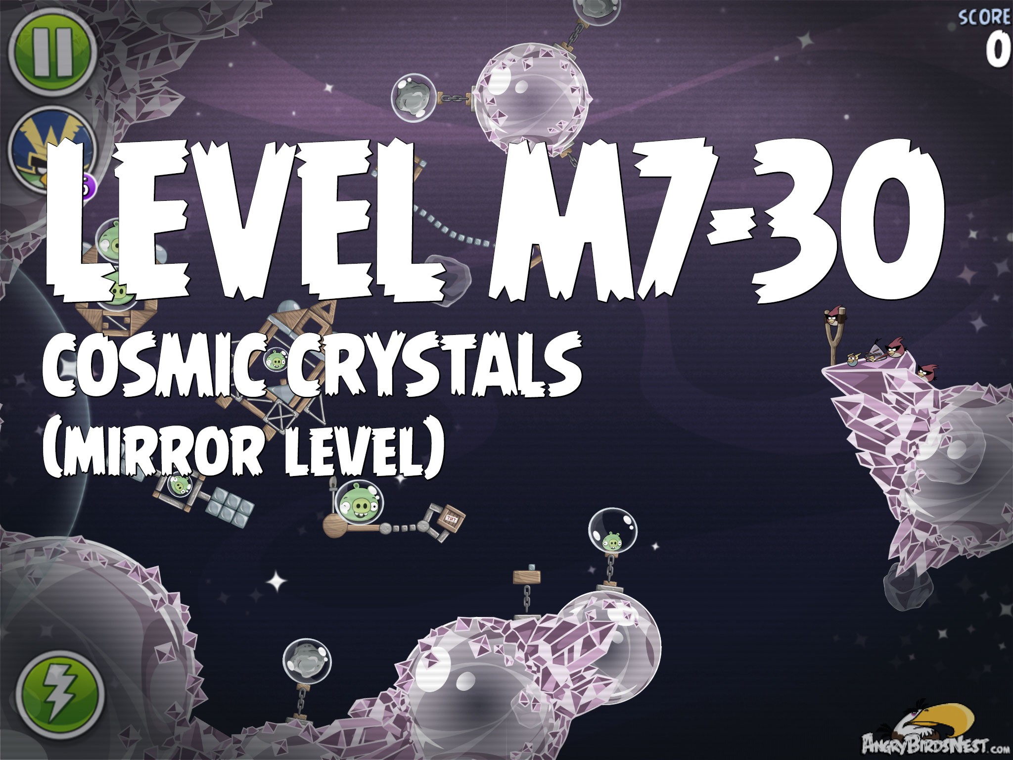 Angry Birds Space Cosmic Crystals Level M7-30