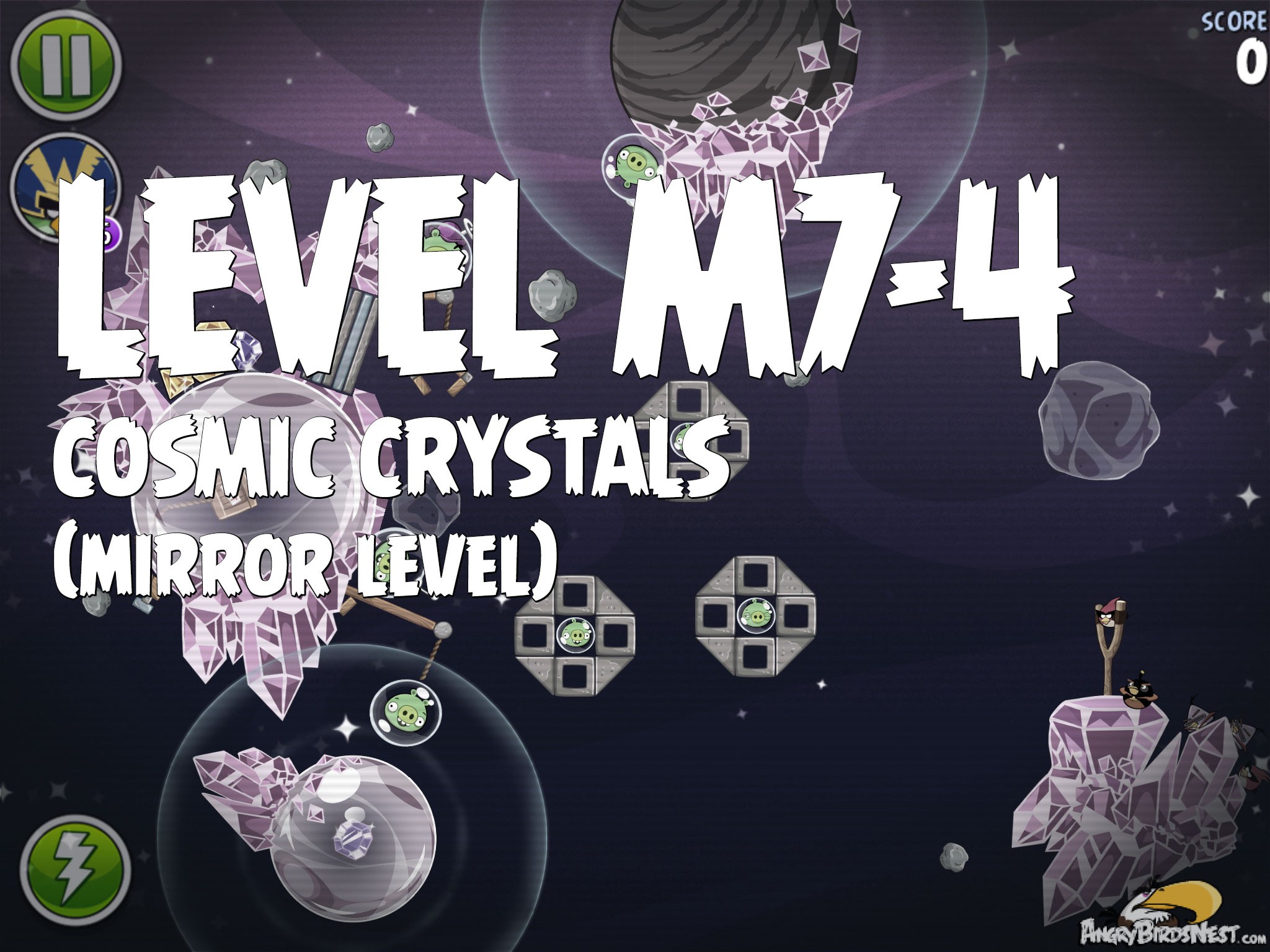 Angry Birds Space Cosmic Crystals Level M7-4