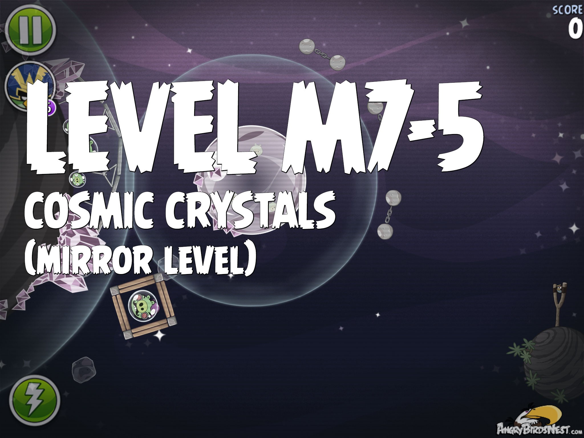 Angry Birds Space Cosmic Crystals Level M7-5