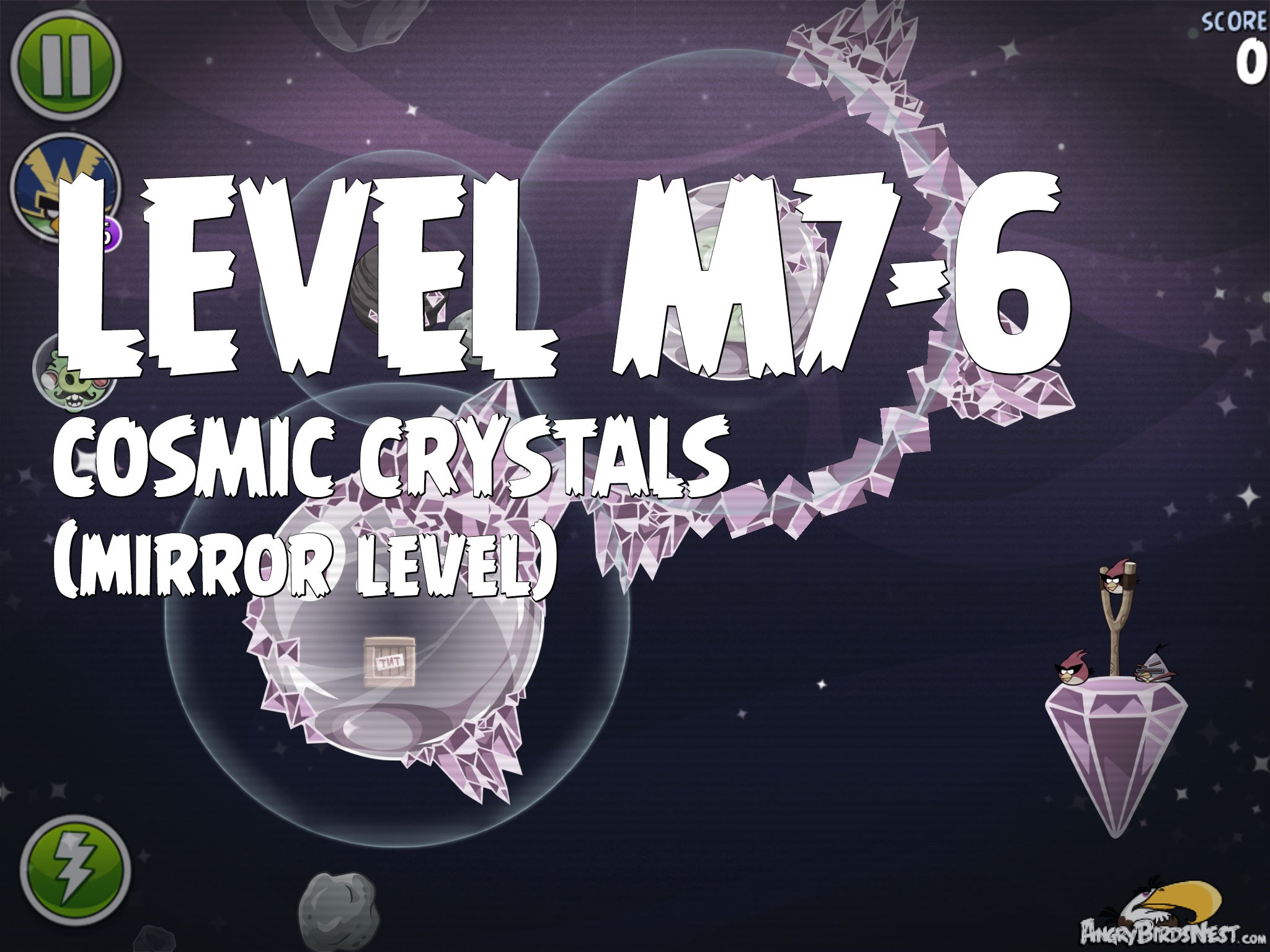 Angry Birds Space Cosmic Crystals Level M7-6