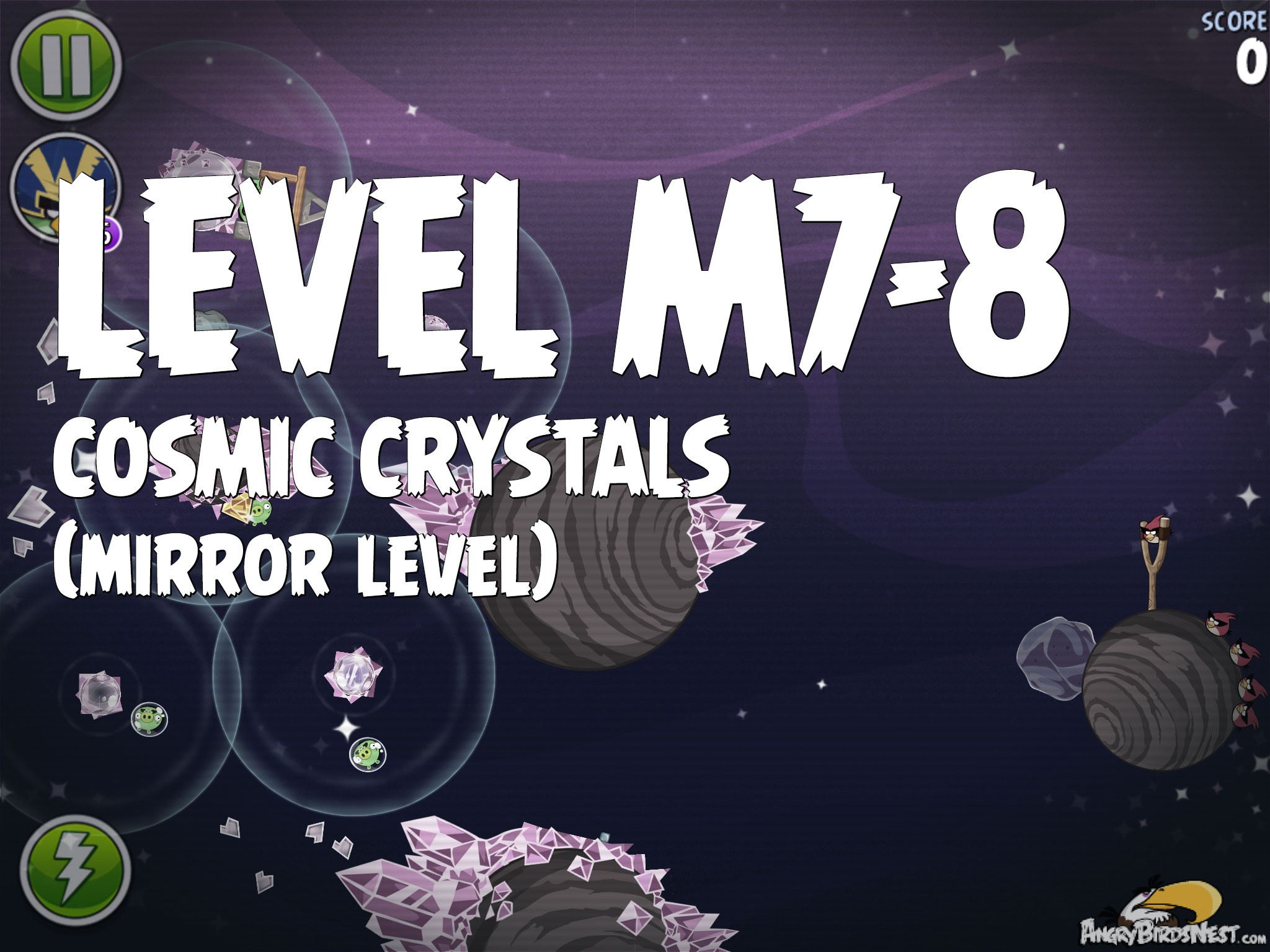 Angry Birds Space Cosmic Crystals Level M7-8