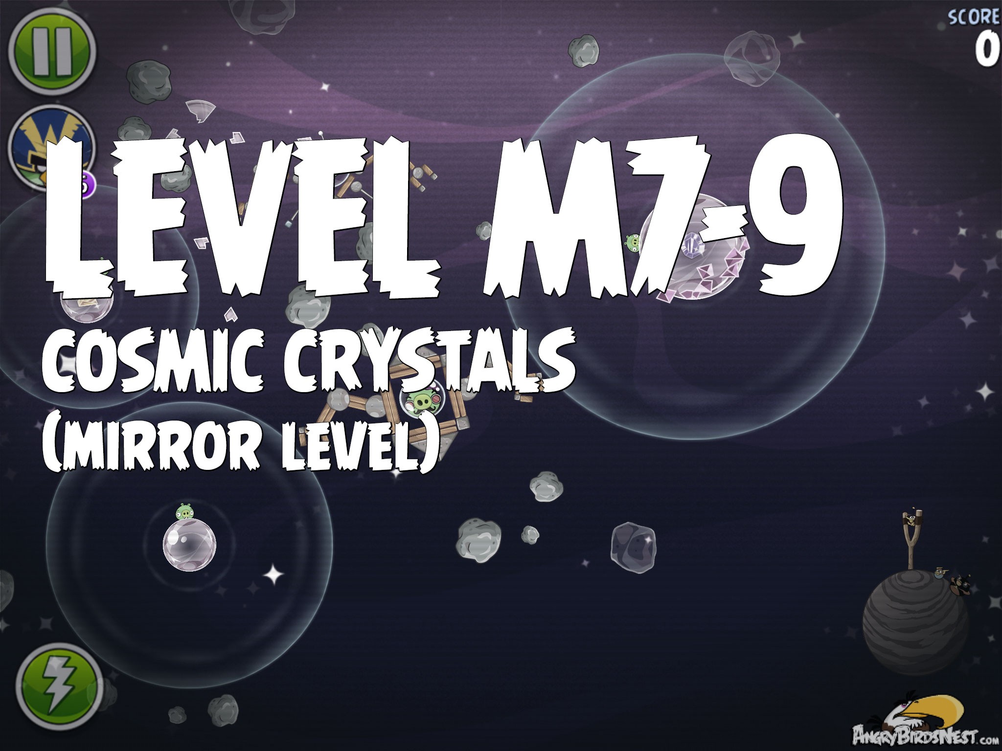 Angry Birds Space Cosmic Crystals Level M7-9