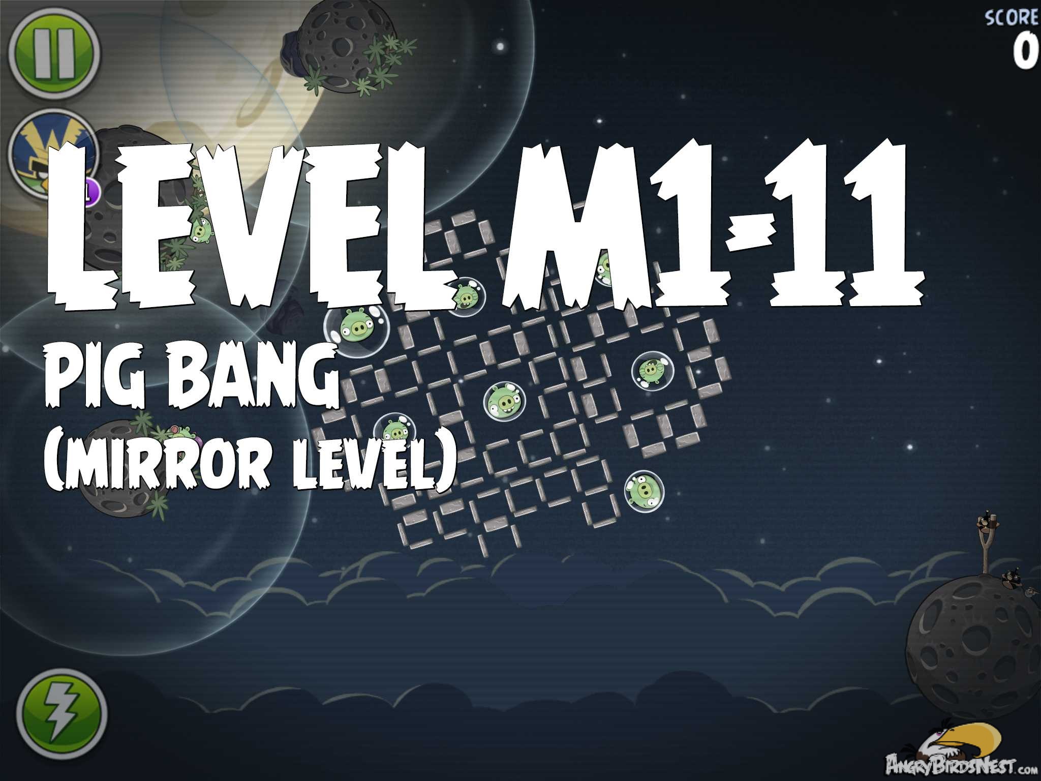 Angry Birds Space Pig Bang Level M1-11