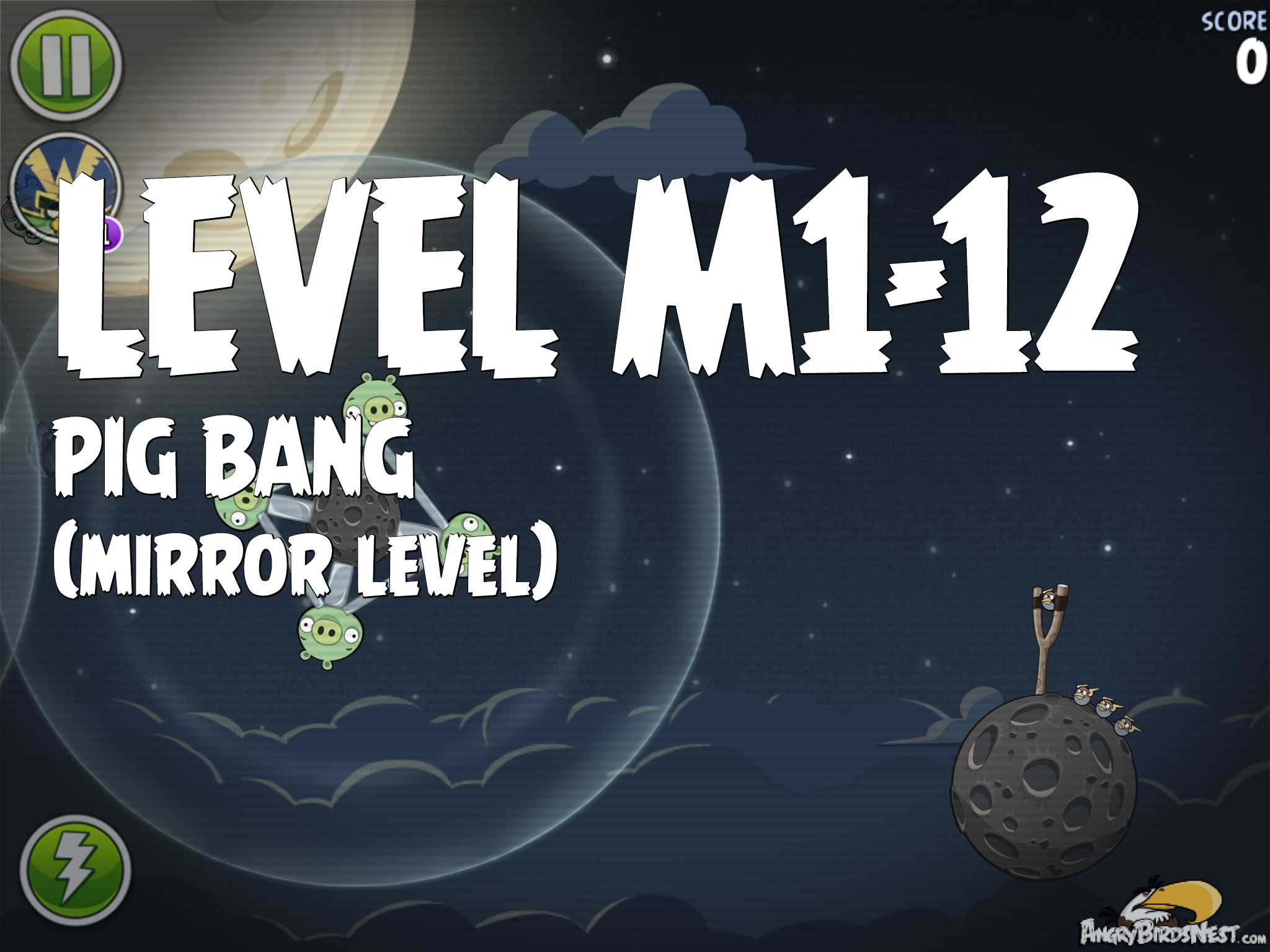 Angry Birds Space Pig Bang Level M1-12