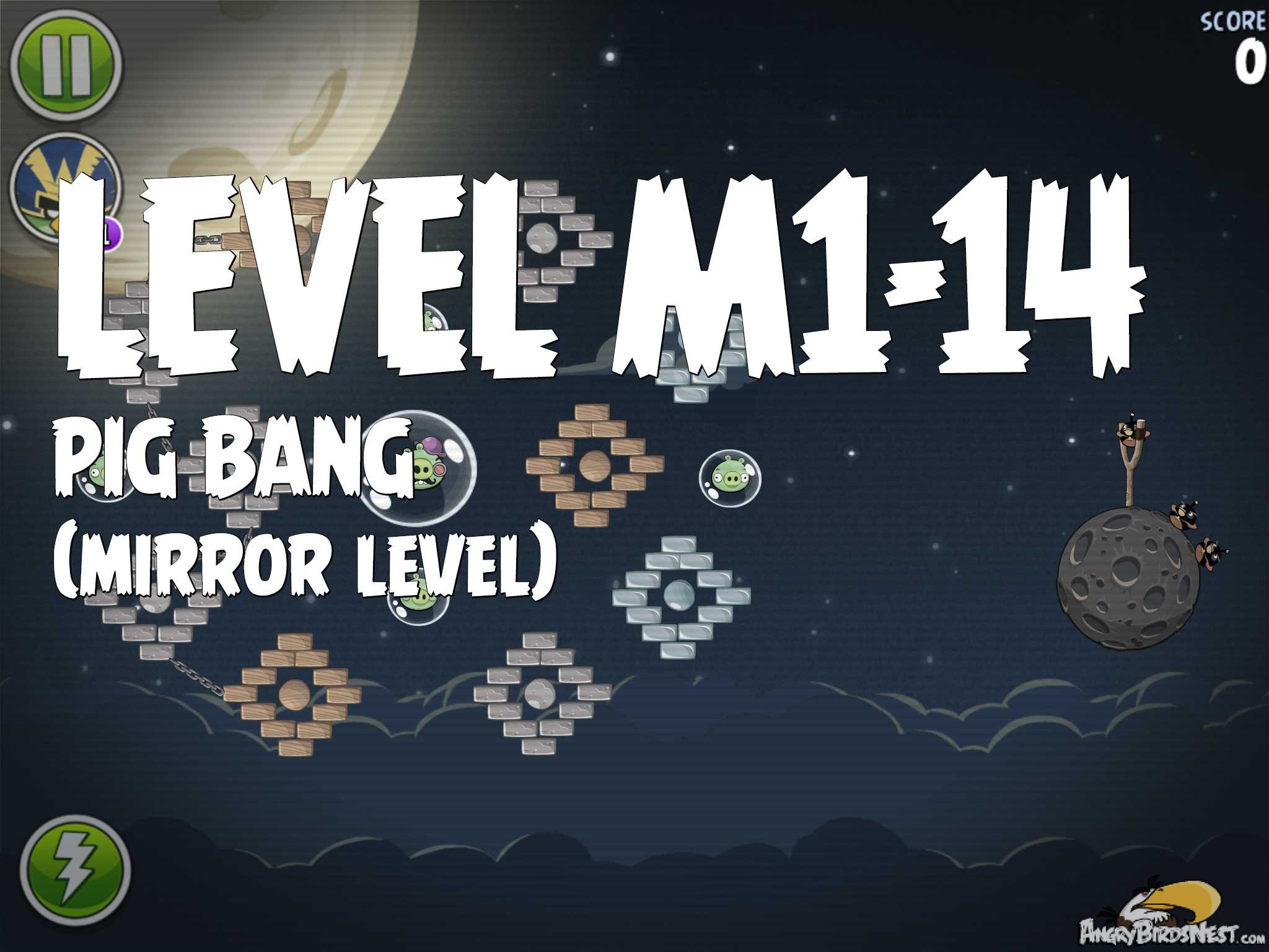 Angry Birds Space Pig Bang Level M1-14