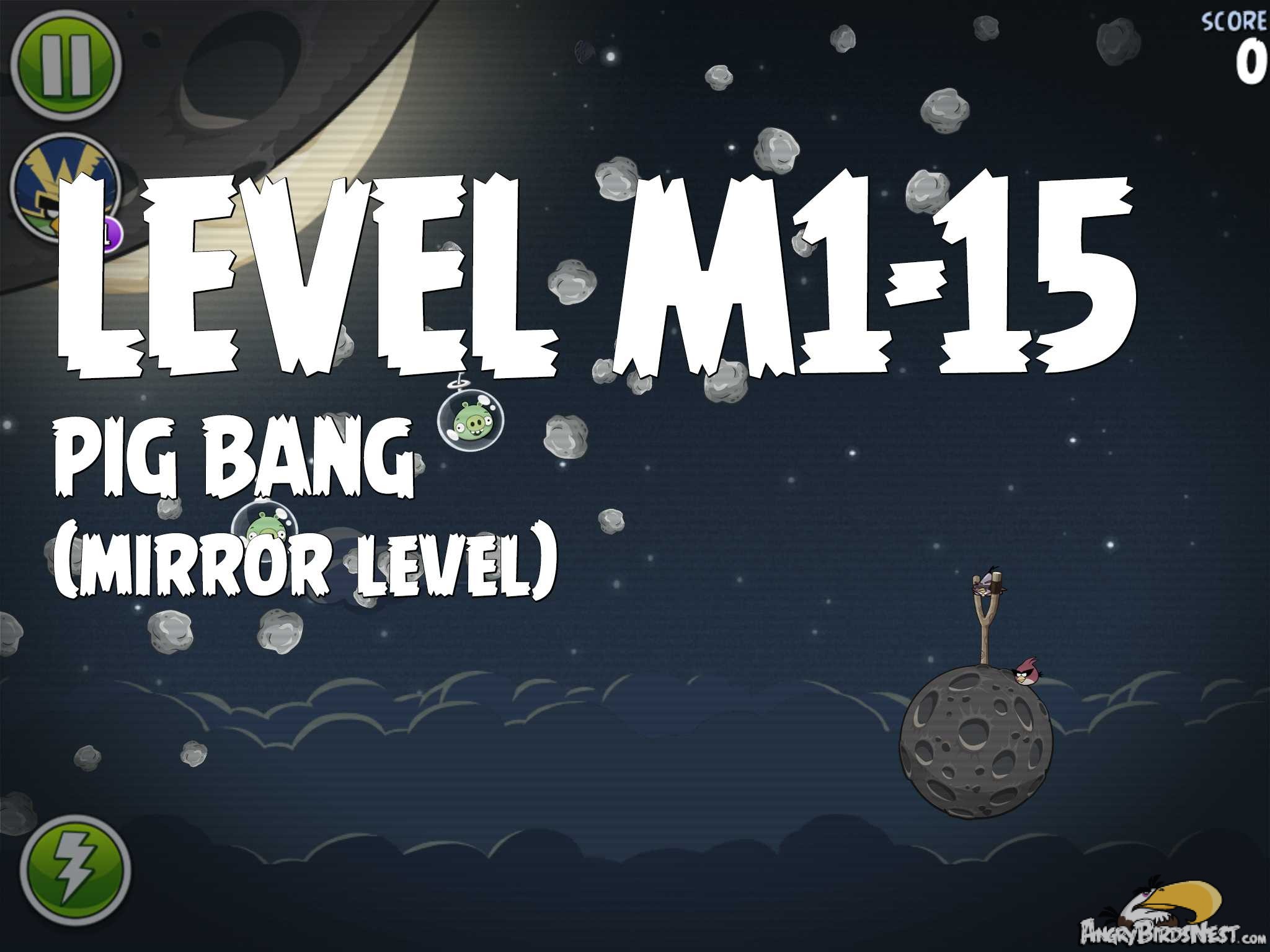 Angry Birds Space Pig Bang Level M1-15
