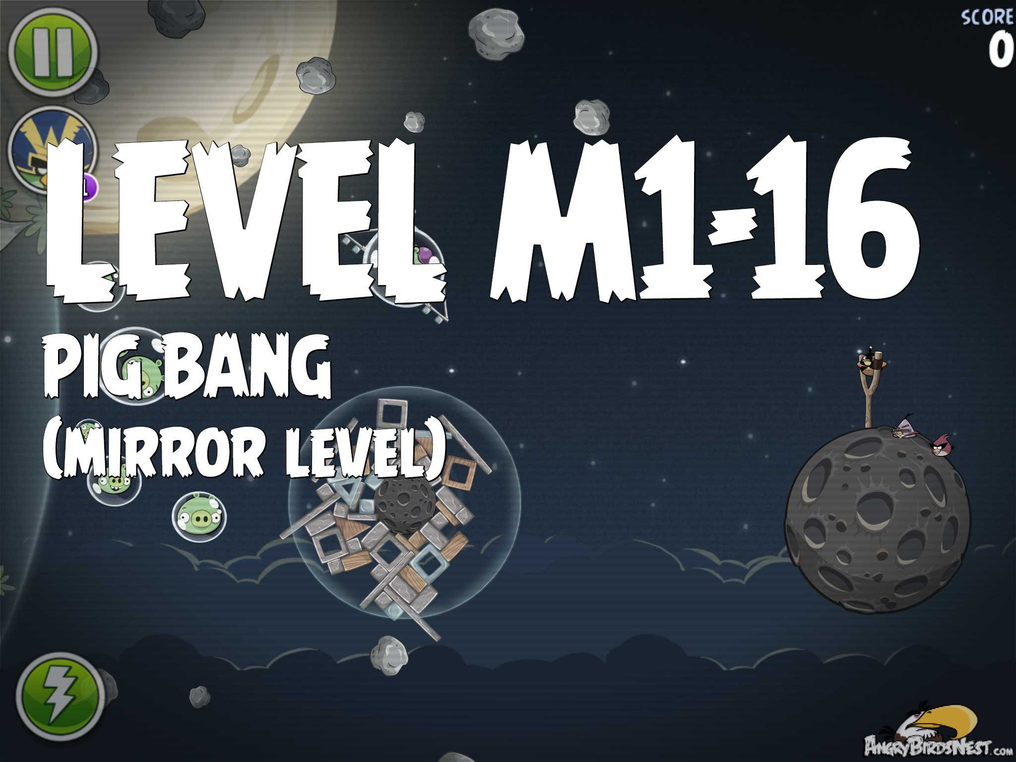 Angry Birds Space Pig Bang Level M1-16