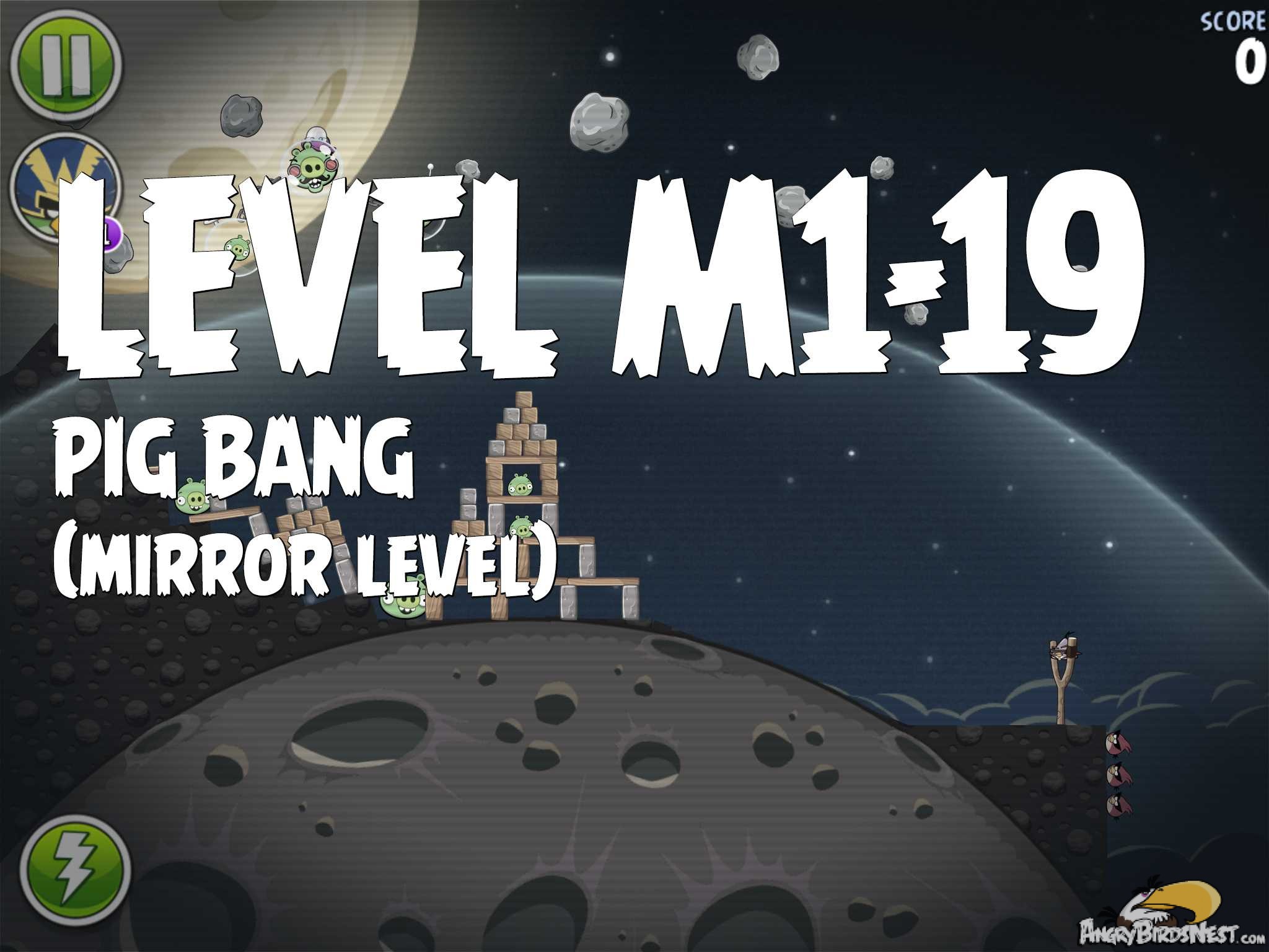 Angry Birds Space Pig Bang Level M1-19