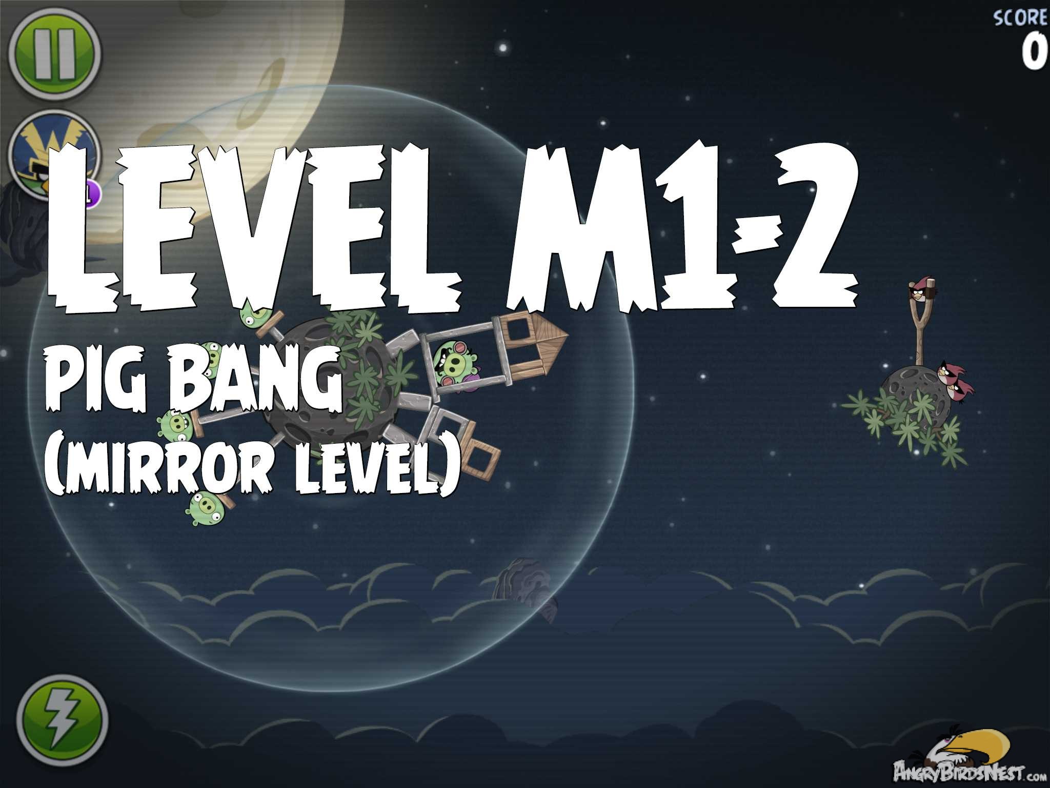 Angry Birds Space Pig Bang Level M1-2