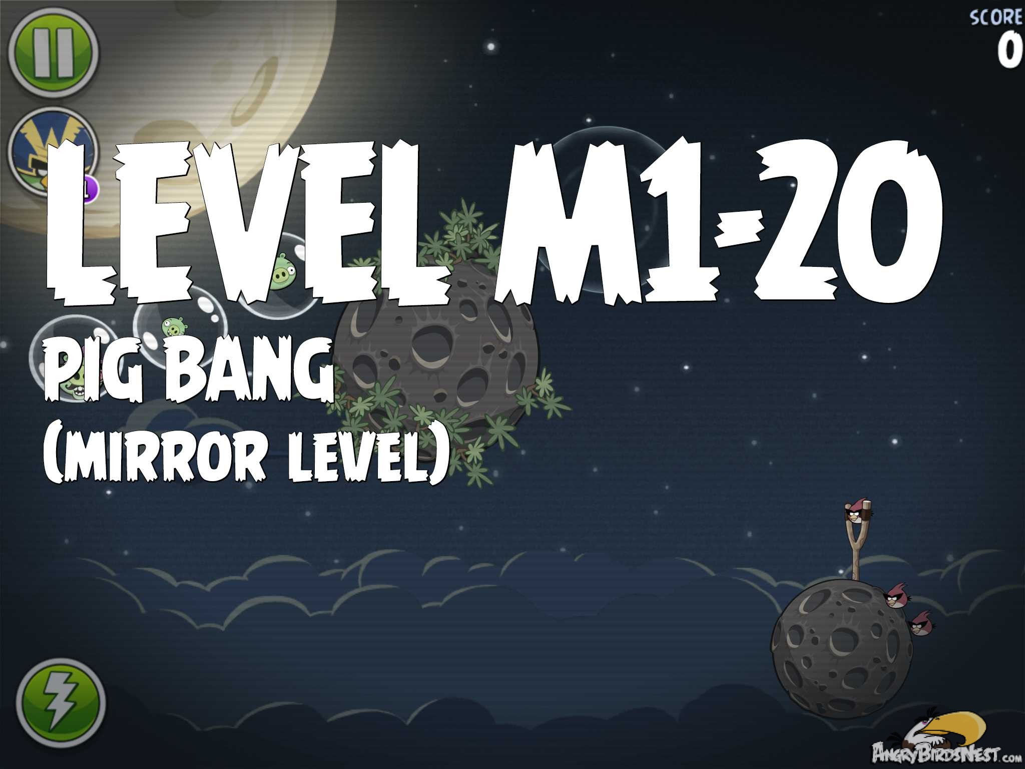 Angry Birds Space Pig Bang Level M1-20