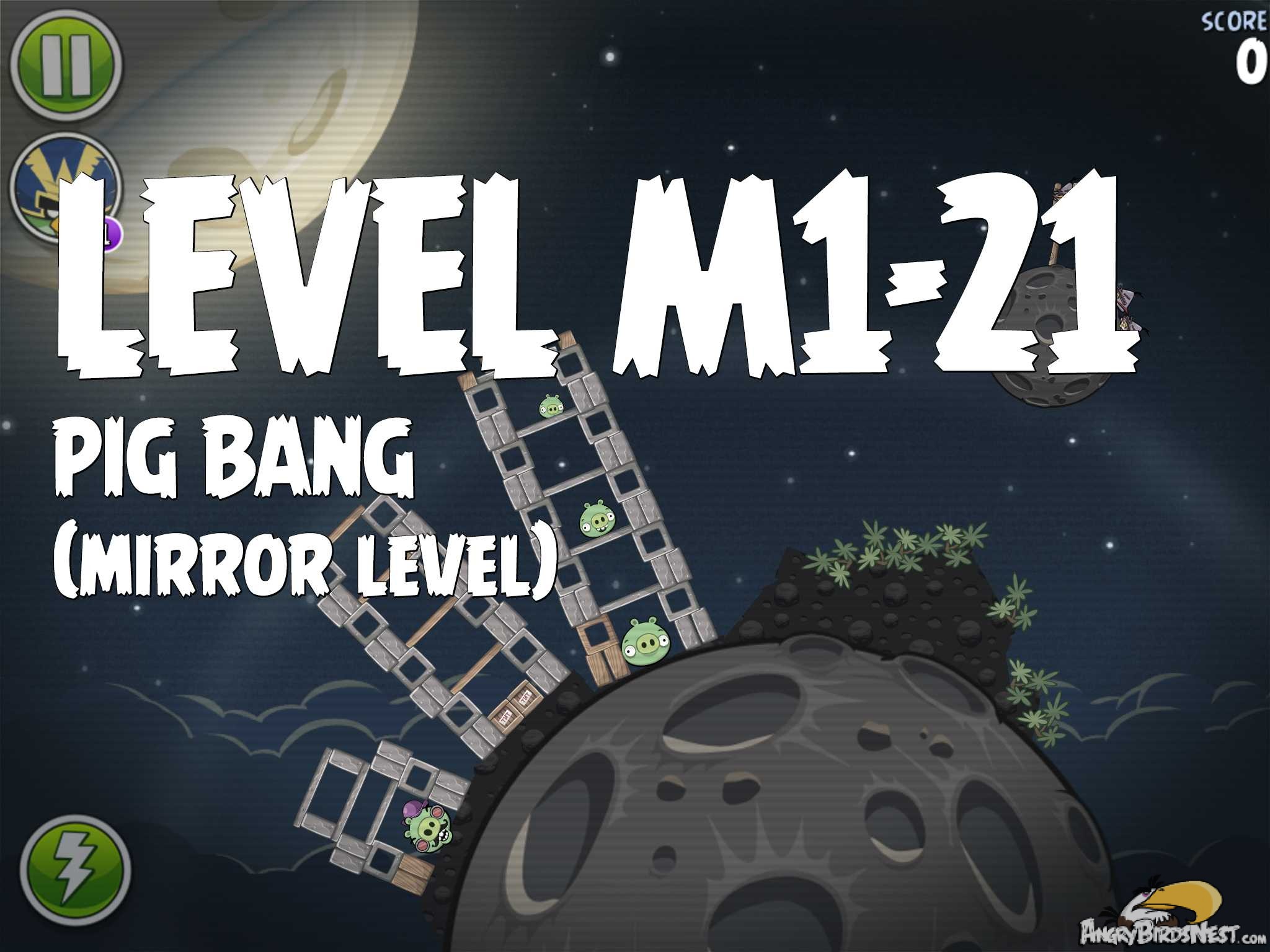 Angry Birds Space Pig Bang Level M1-21