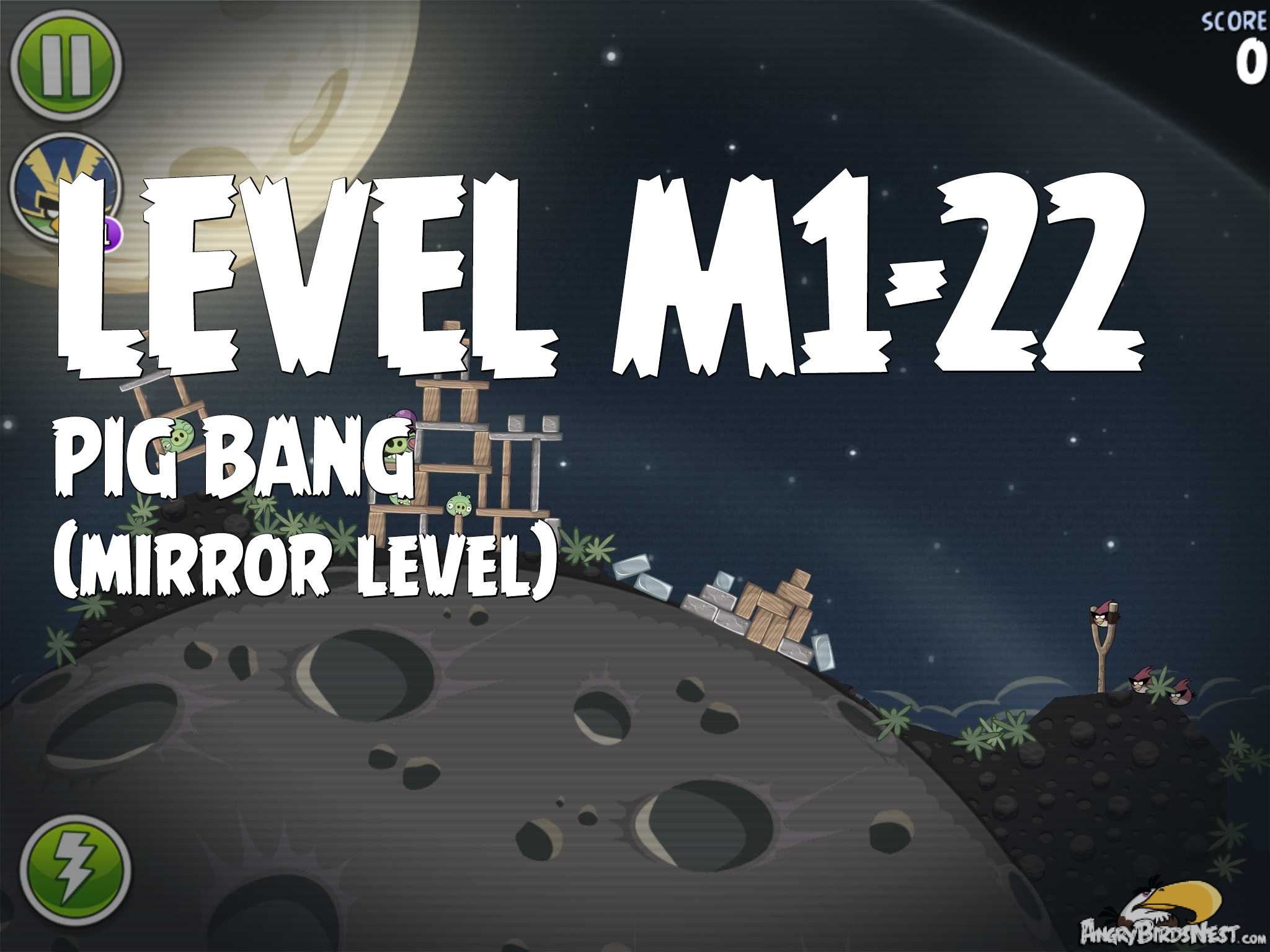 Angry Birds Space Pig Bang Level M1-22