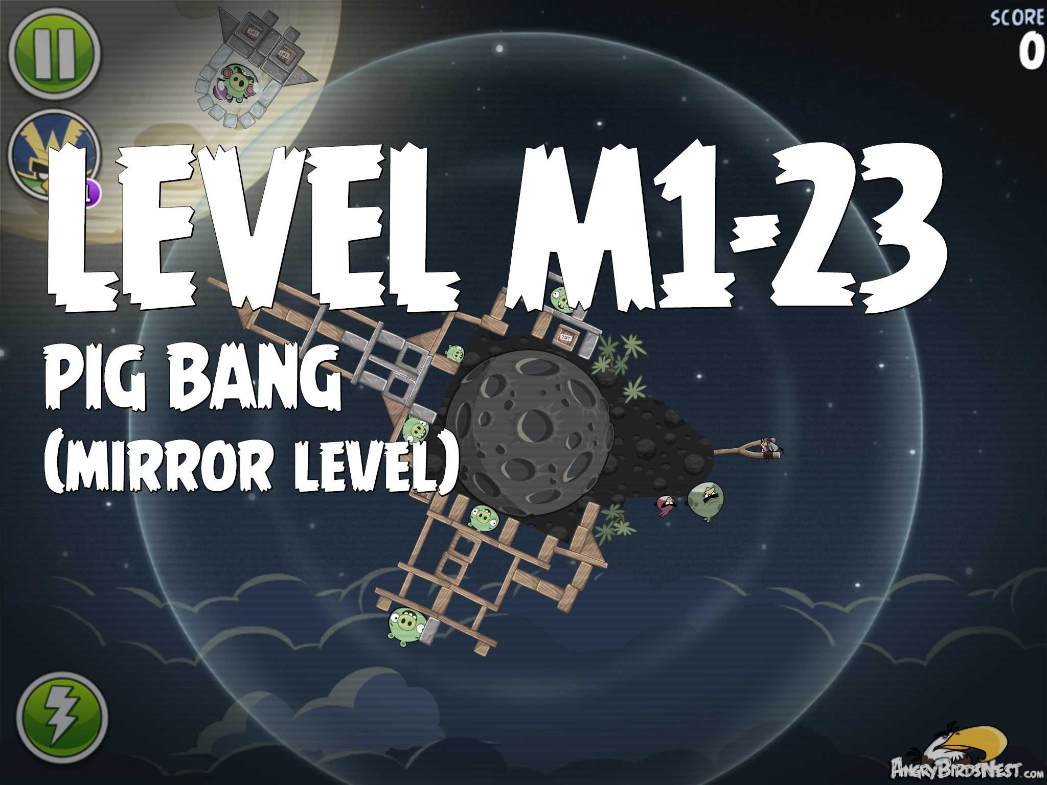 Angry Birds Space Pig Bang Level M1-23