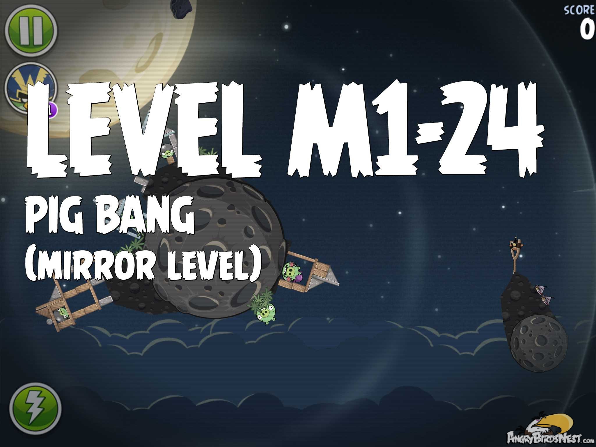 Angry Birds Space Pig Bang Level M1-24
