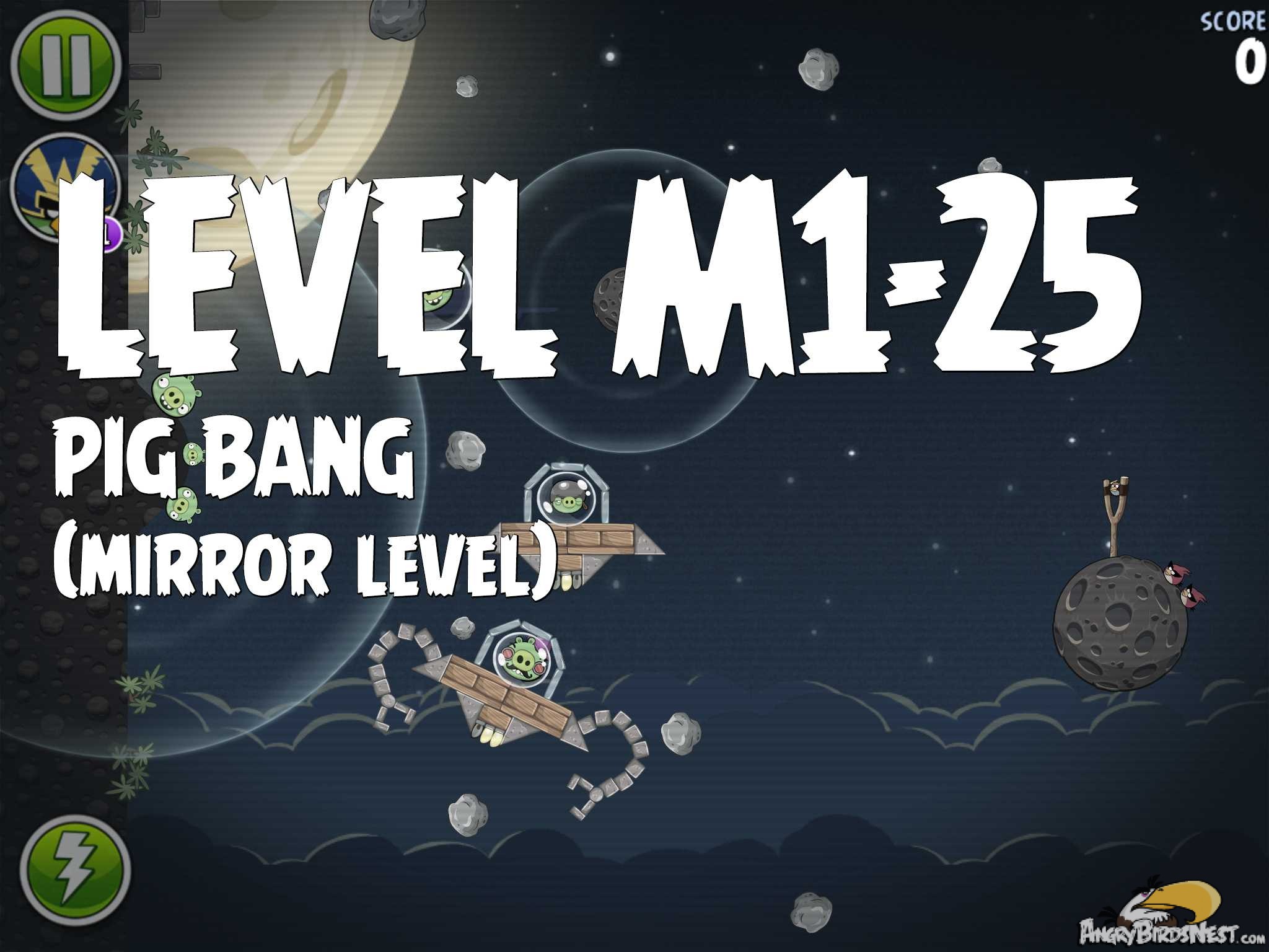 Angry Birds Space Pig Bang Level M1-25