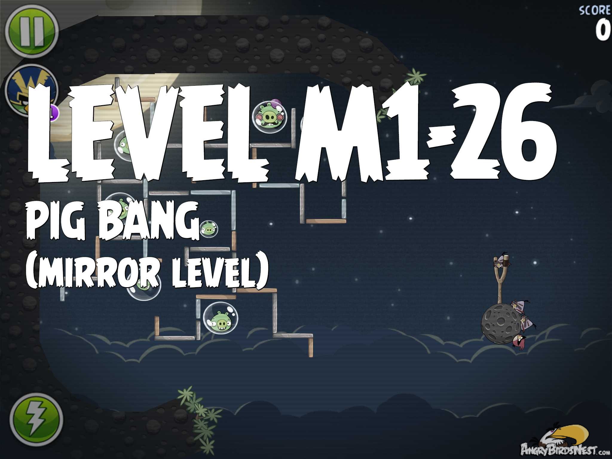Angry Birds Space Pig Bang Level M1-26