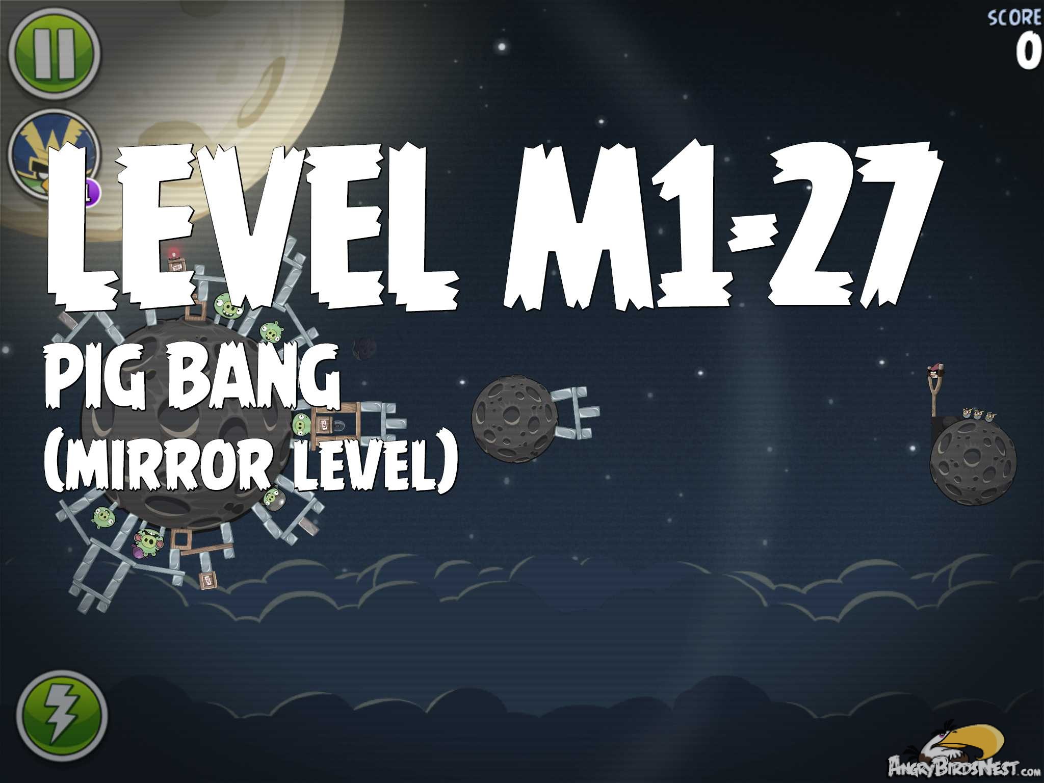 Angry Birds Space Pig Bang Level M1-27