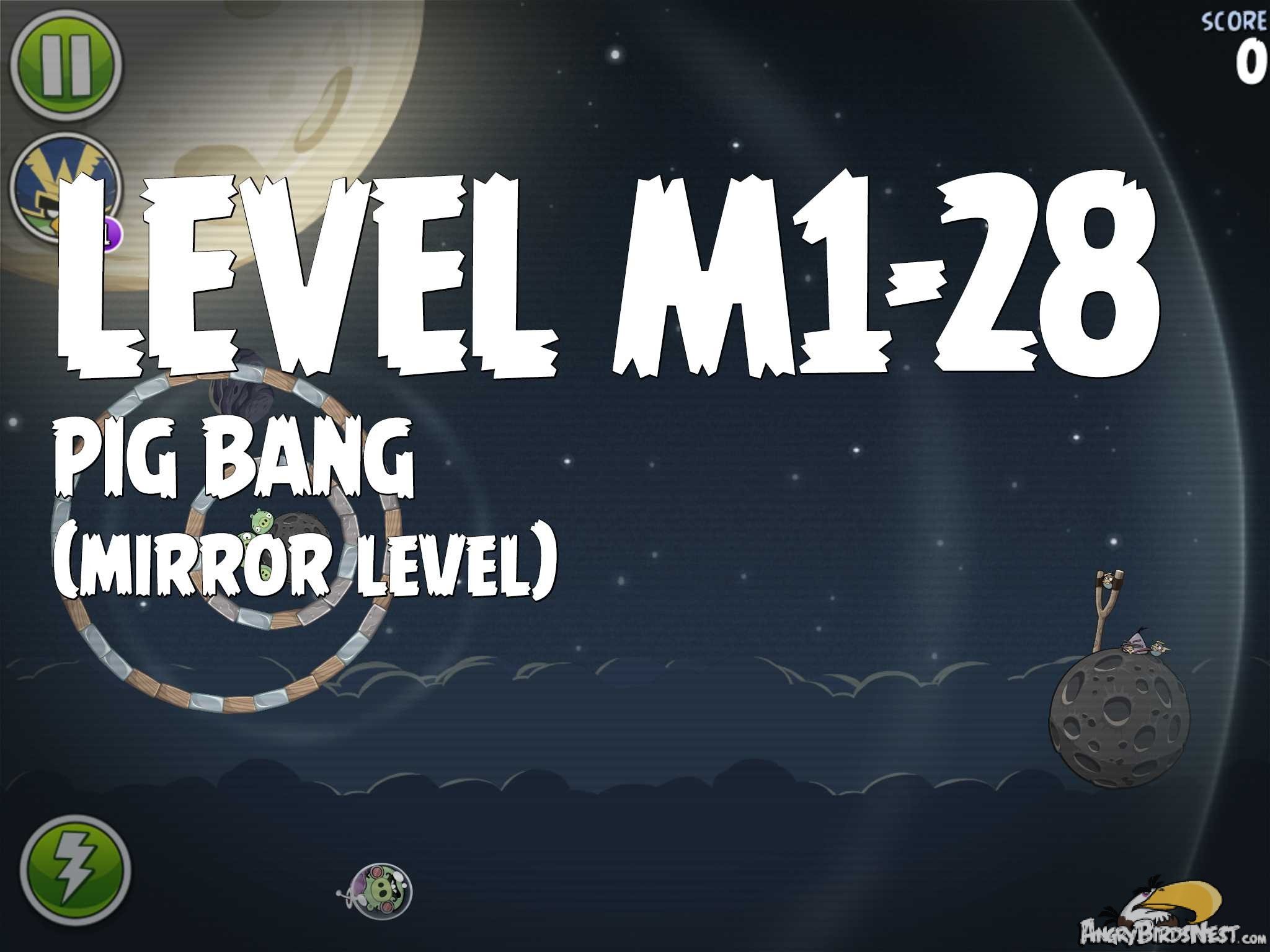 Angry Birds Space Pig Bang Level M1-28