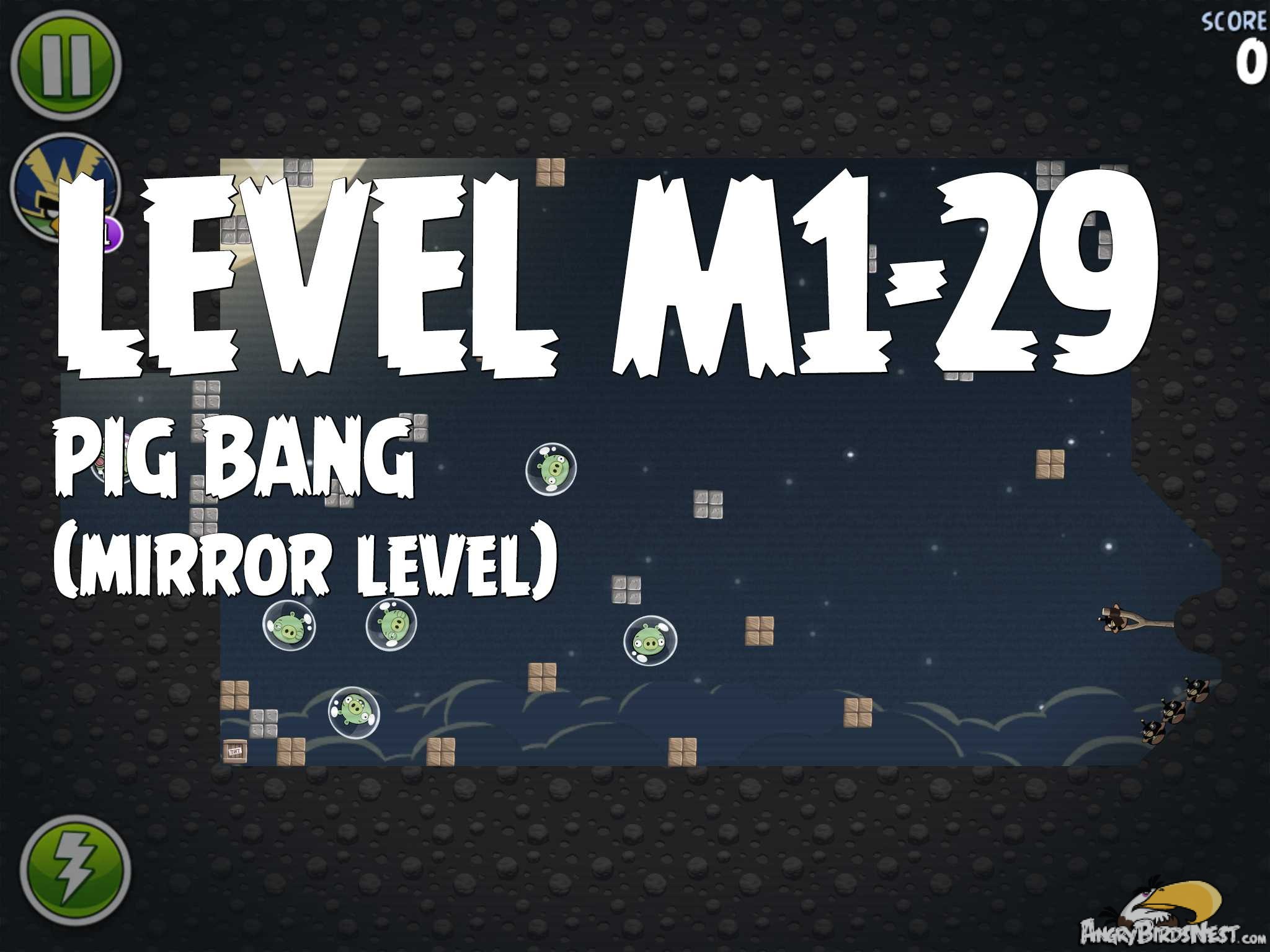 Angry Birds Space Pig Bang Level M1-29