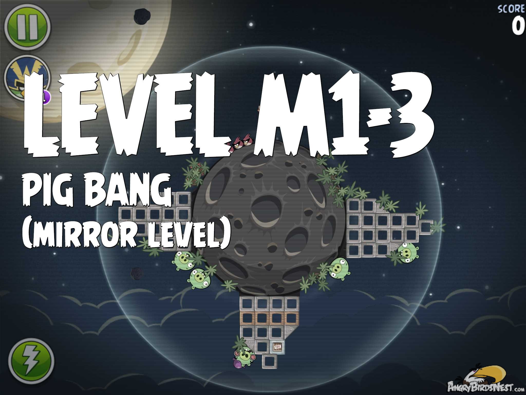 Angry Birds Space Pig Bang Level M1-3