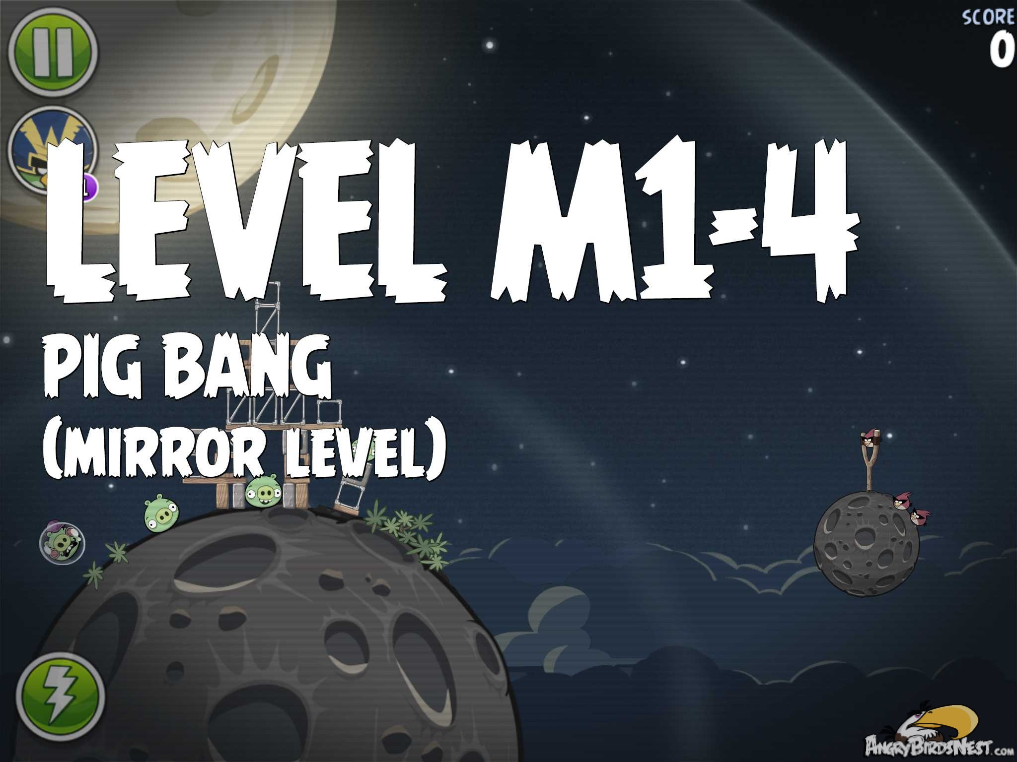 Angry Birds Space Pig Bang Level M1-4