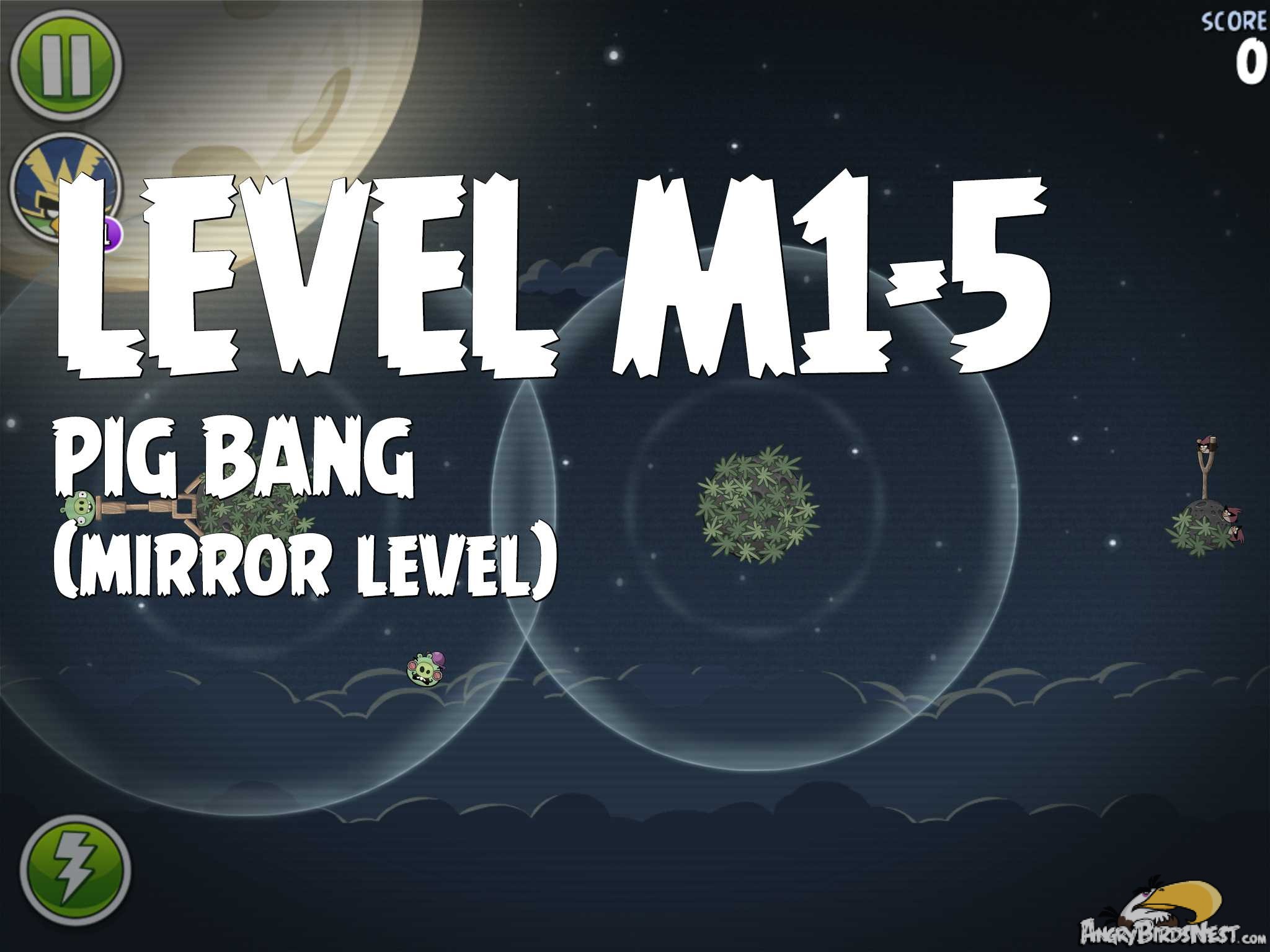 Angry Birds Space Pig Bang Level M1-5