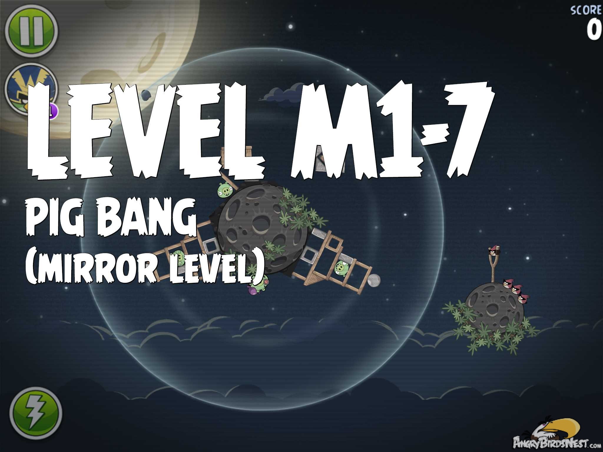 Angry Birds Space Pig Bang Level M1-7